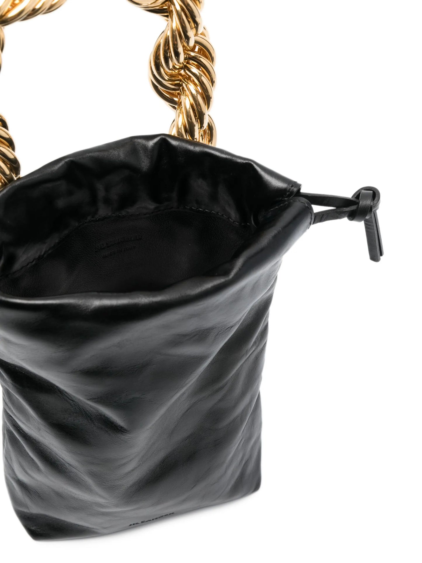 chain-handle bucket bag