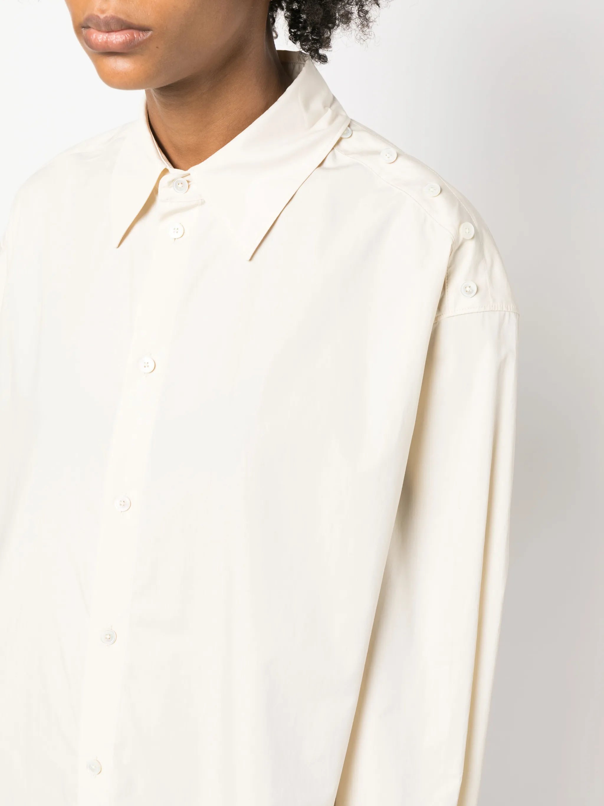 long-sleeve cotton shirt dress