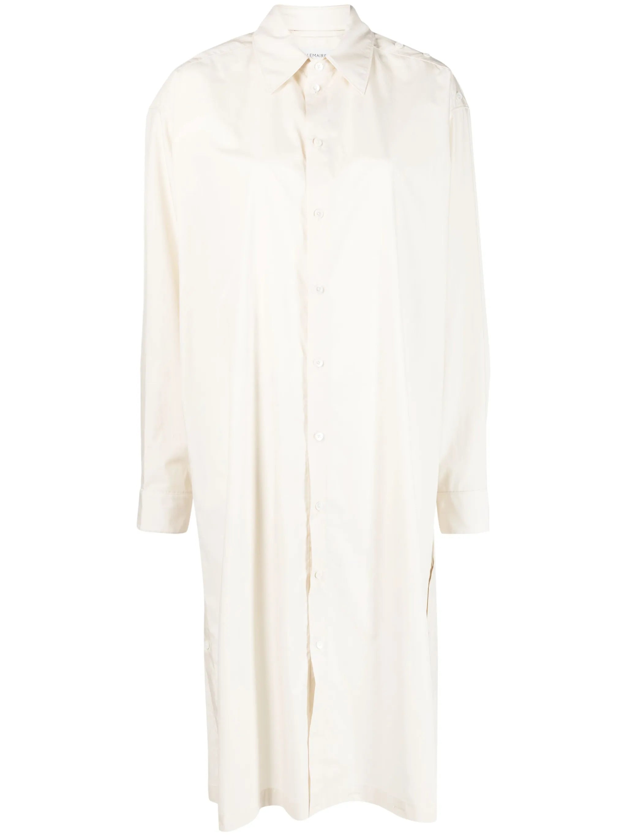 long-sleeve cotton shirt dress