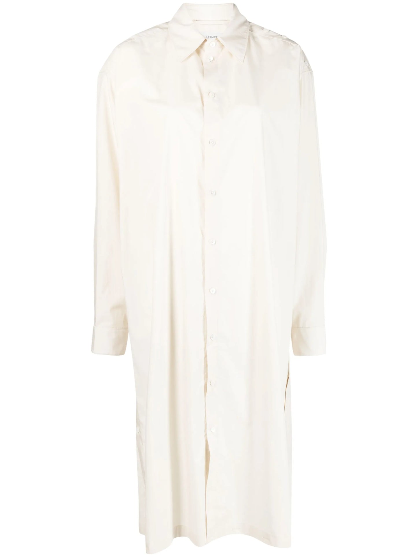 long-sleeve cotton shirt dress