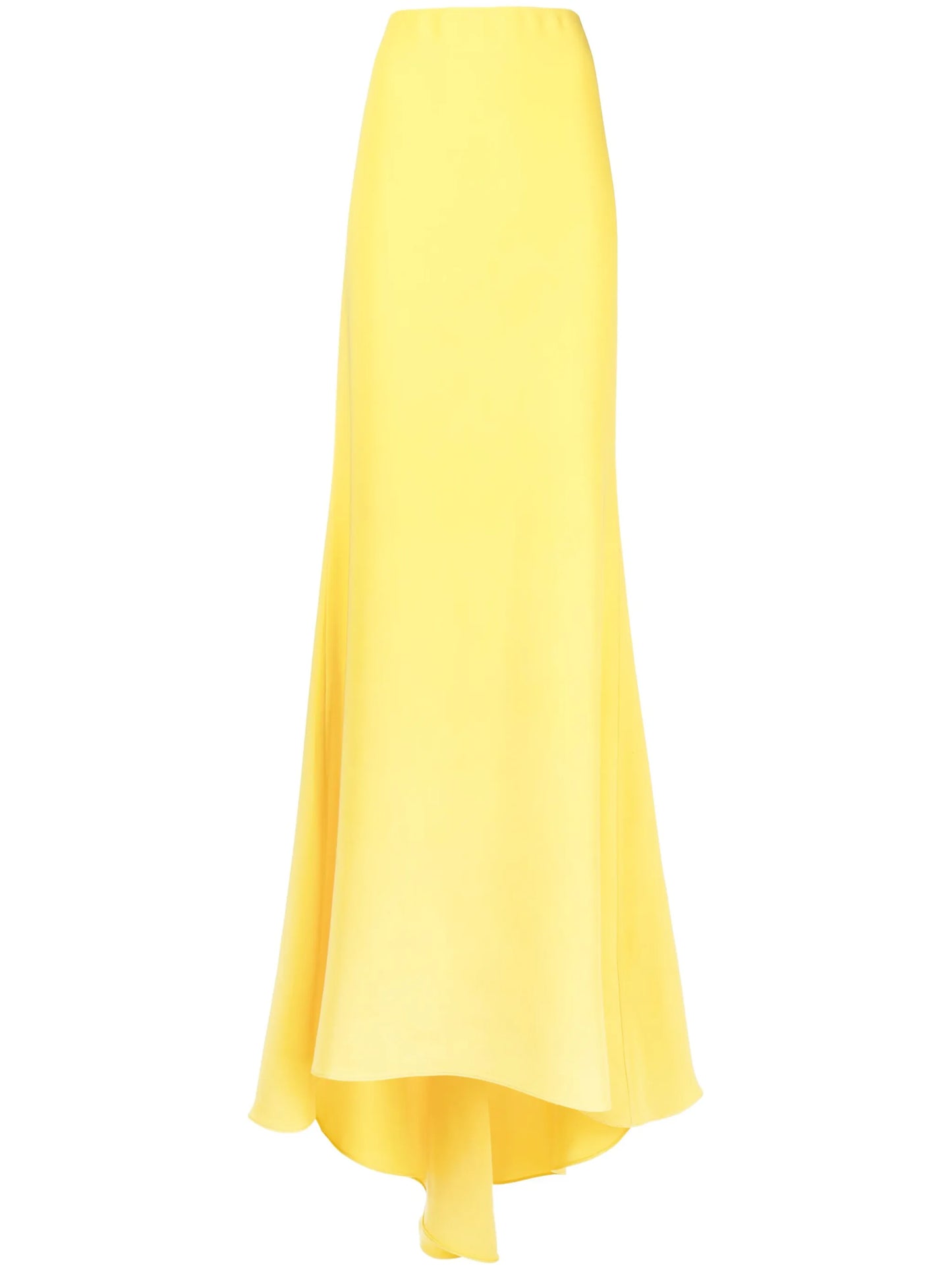 floor-length silk skirt