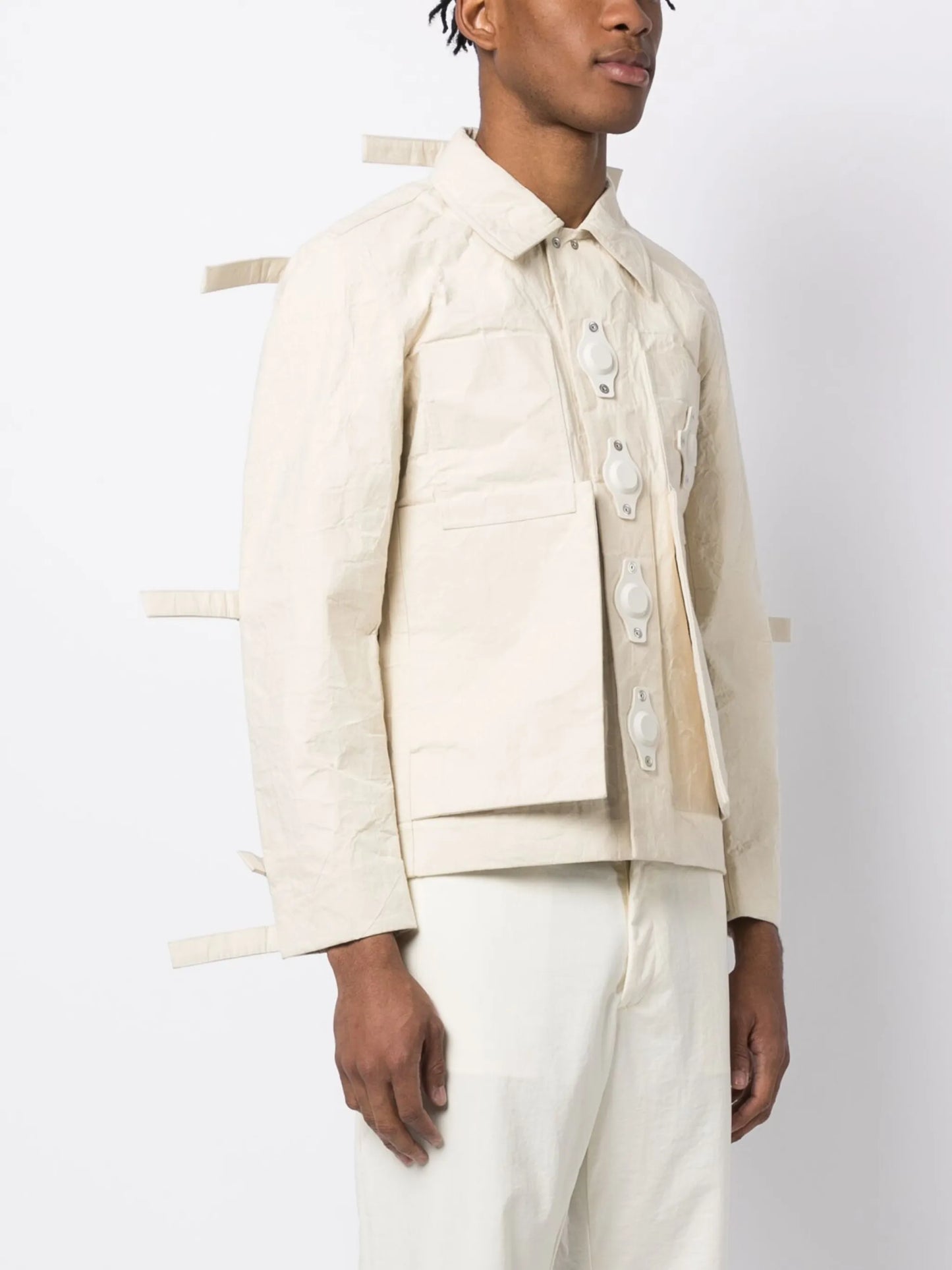 Tab eyelet strings jacket