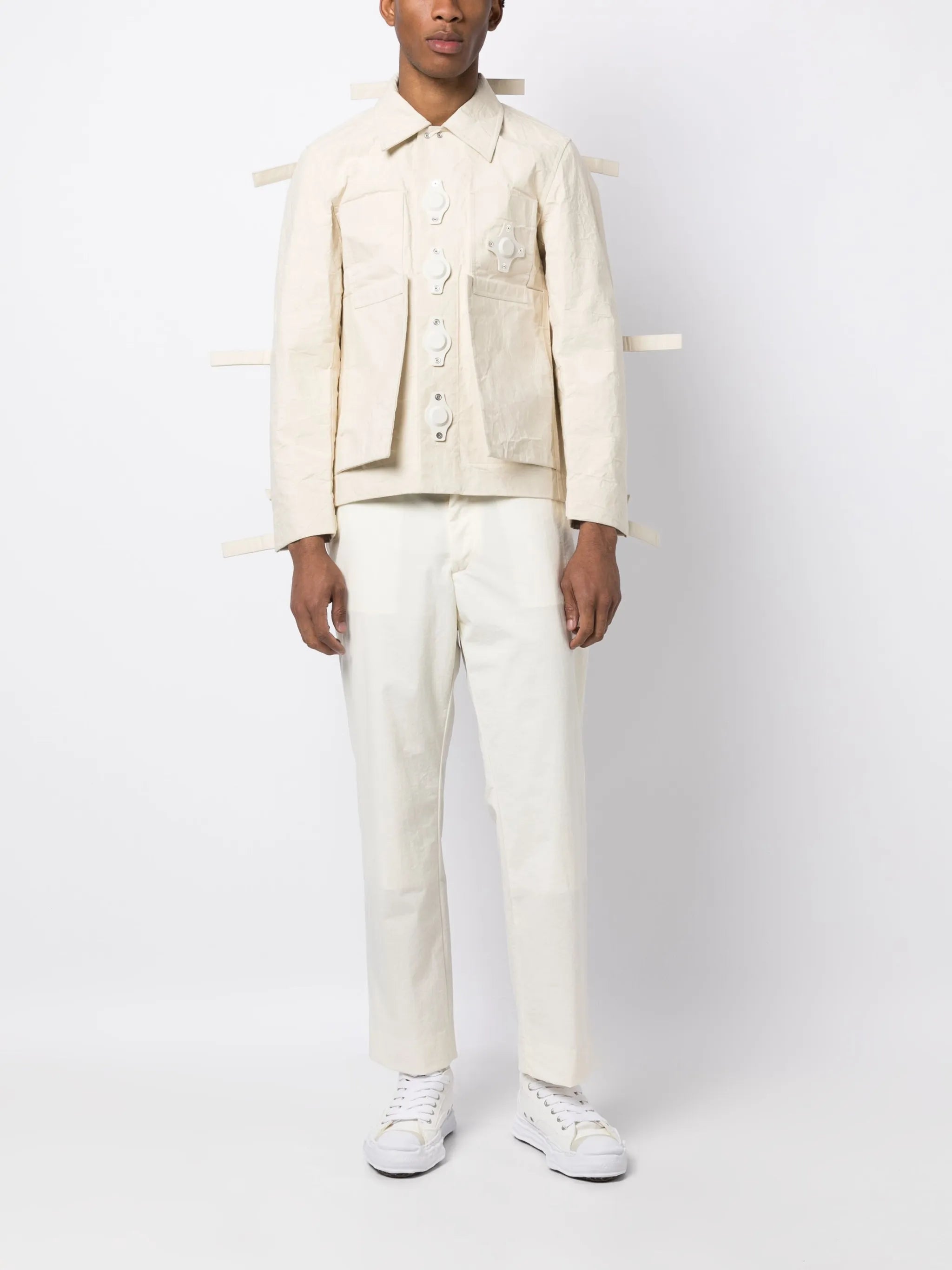 Tab eyelet strings jacket