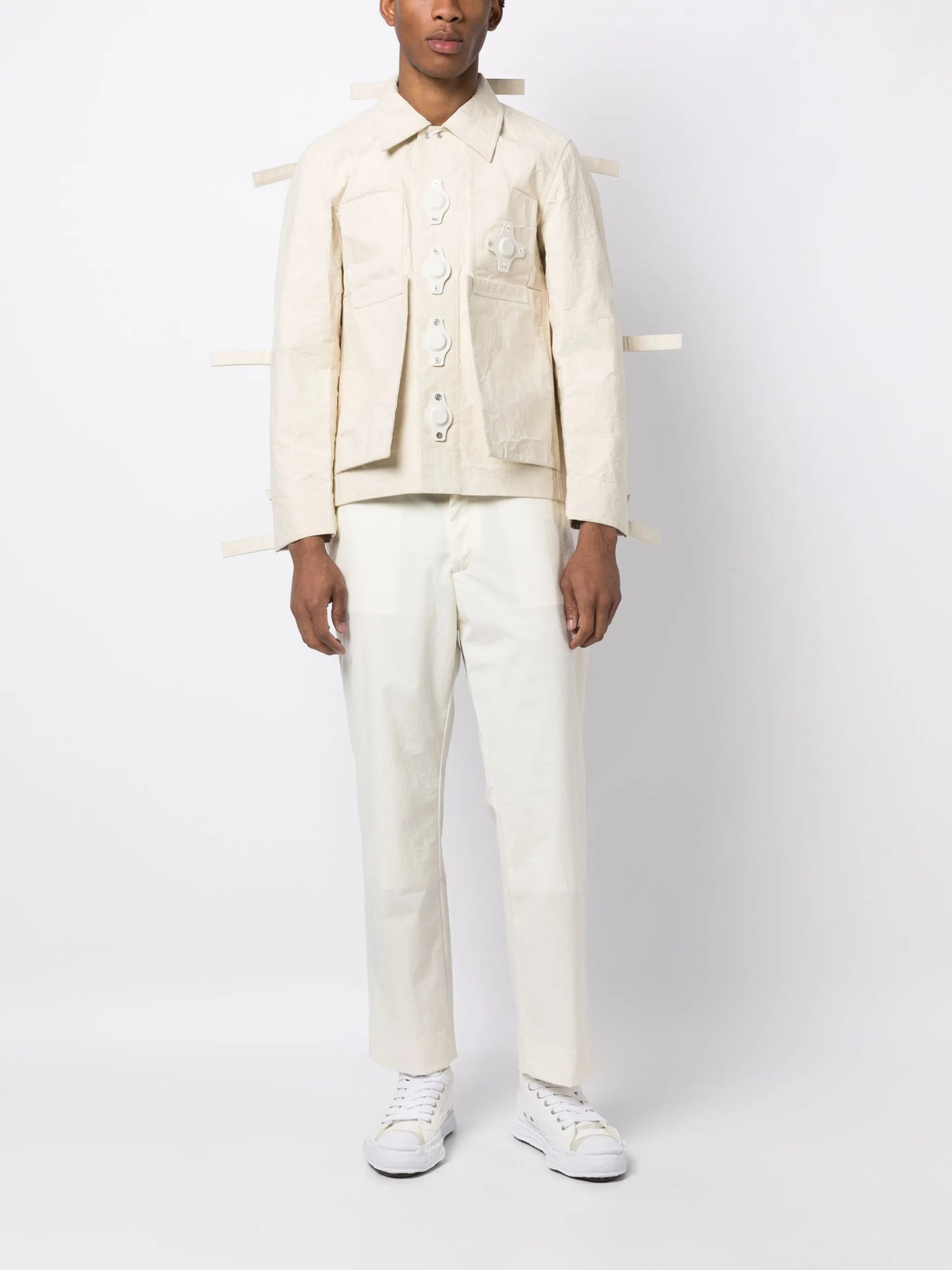Tab eyelet strings jacket
