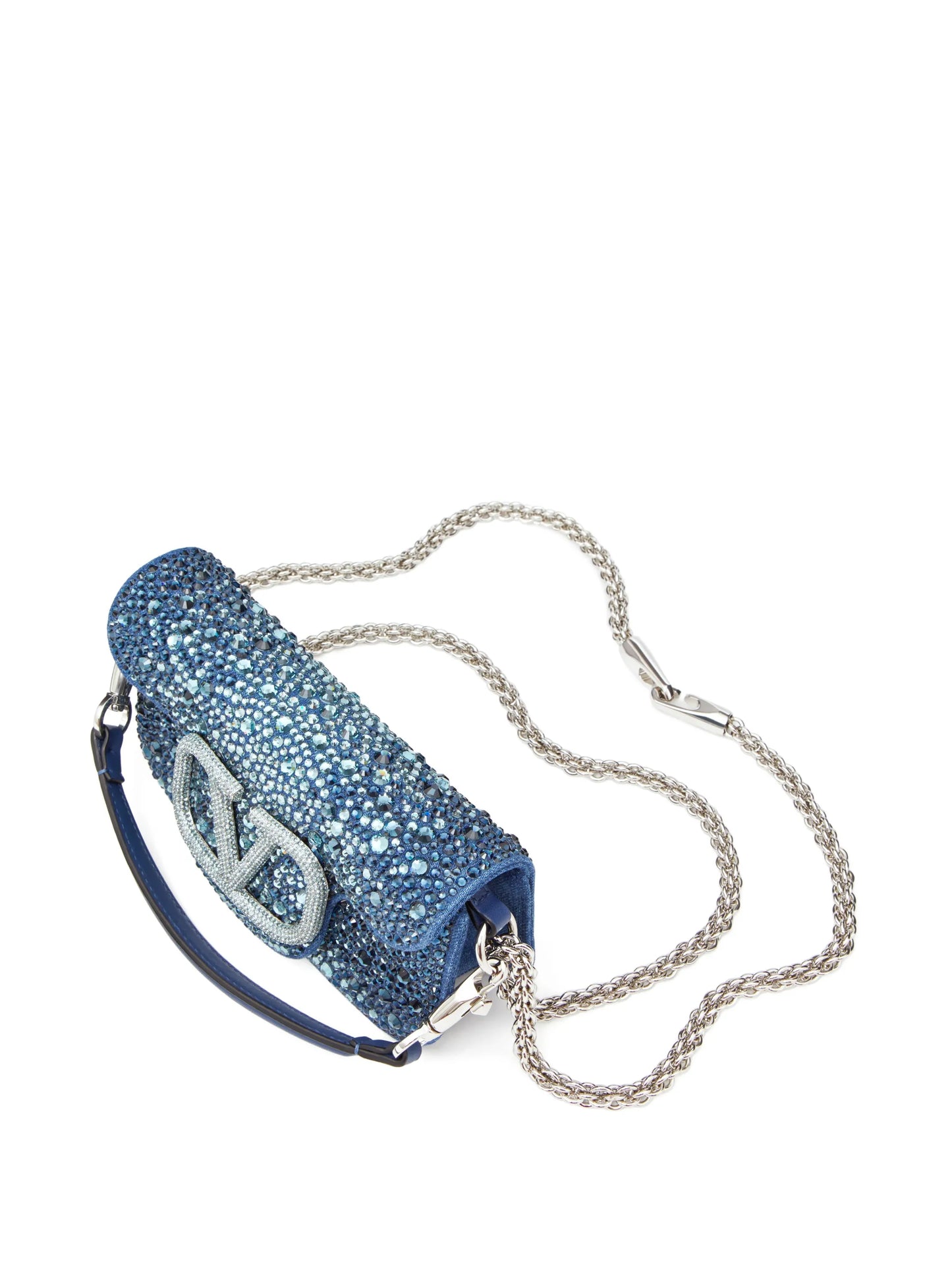 small Locò embellished denim shoulder bag