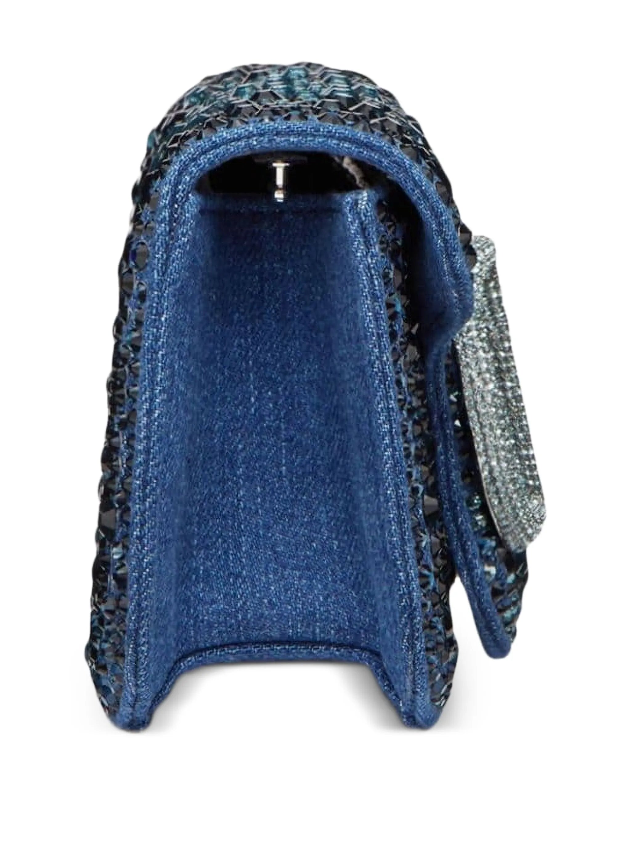 small Locò embellished denim shoulder bag