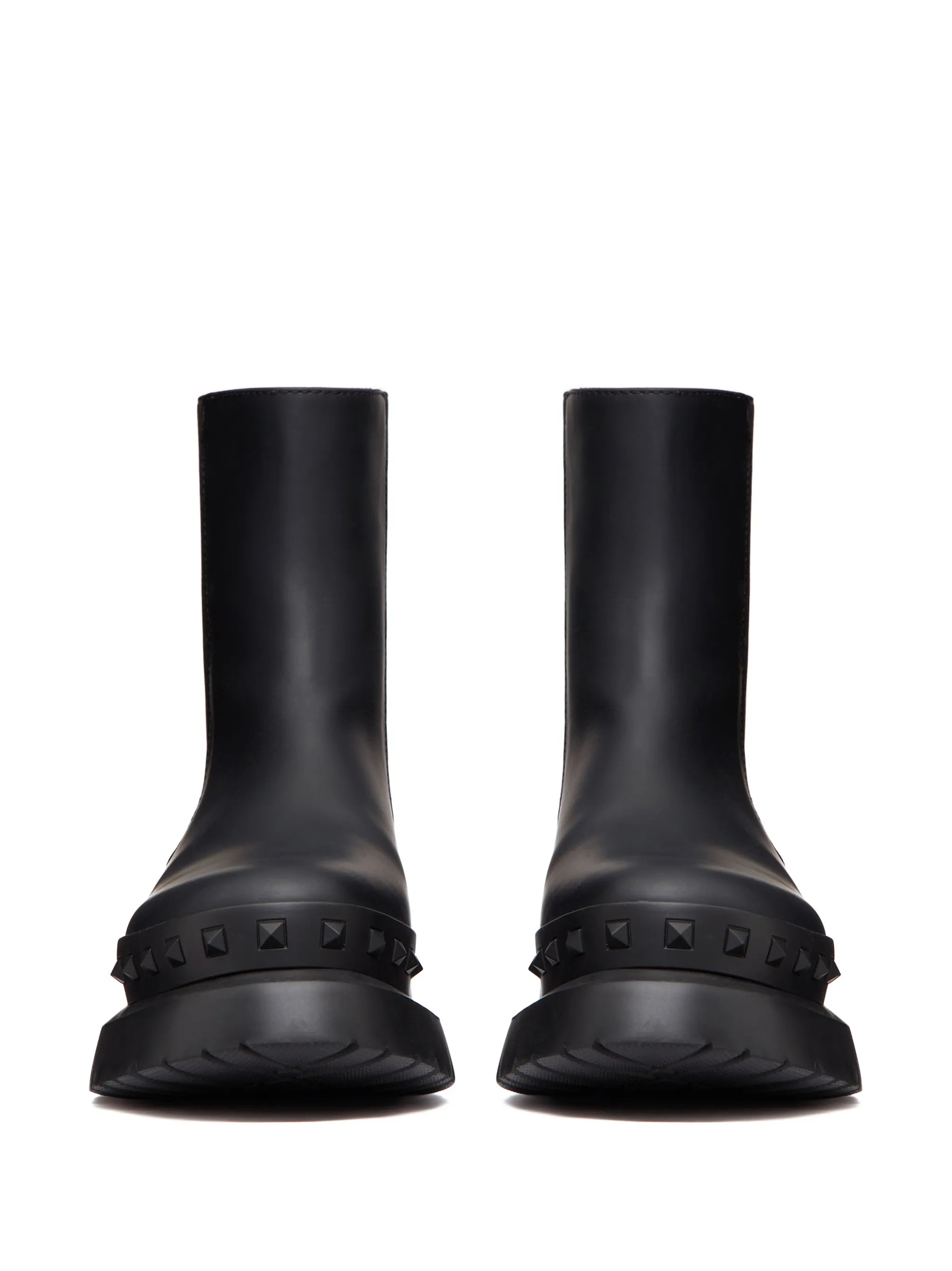 M-Way Rockstud leather ankle boots