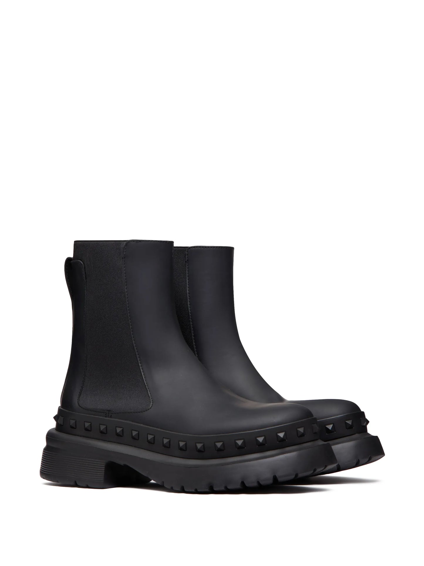 M-Way Rockstud leather ankle boots