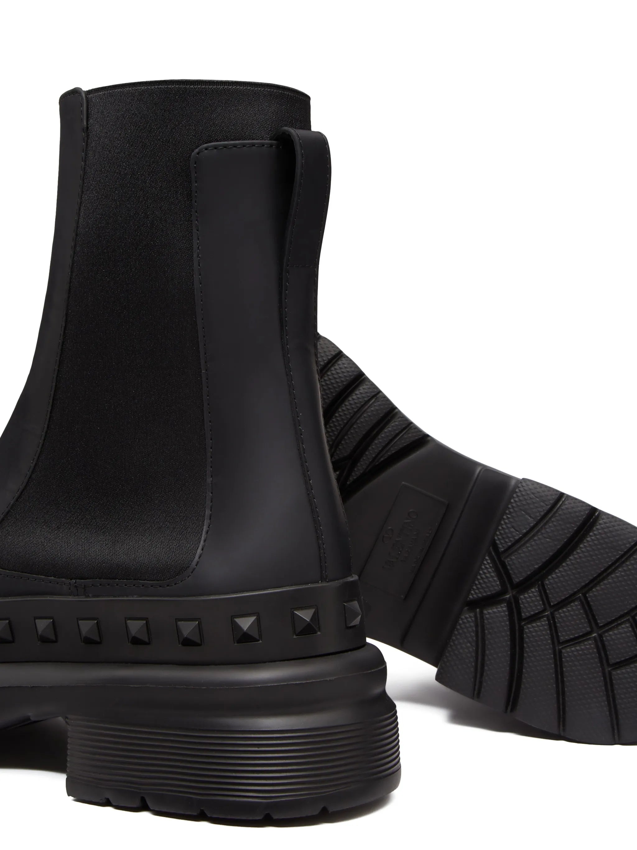 M-Way Rockstud leather ankle boots