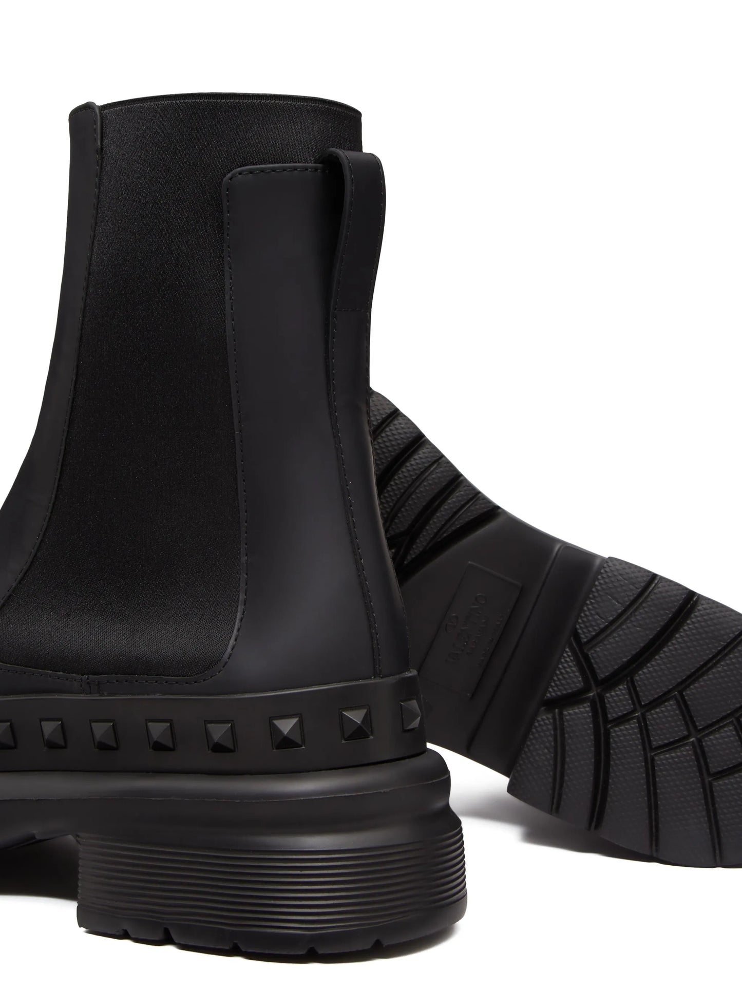 M-Way Rockstud leather ankle boots