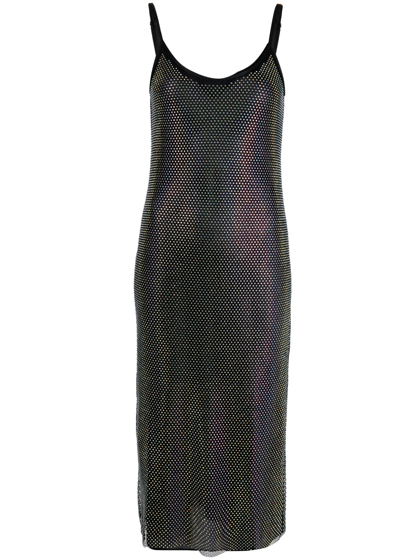 Oakley crystal-embellished midi dress