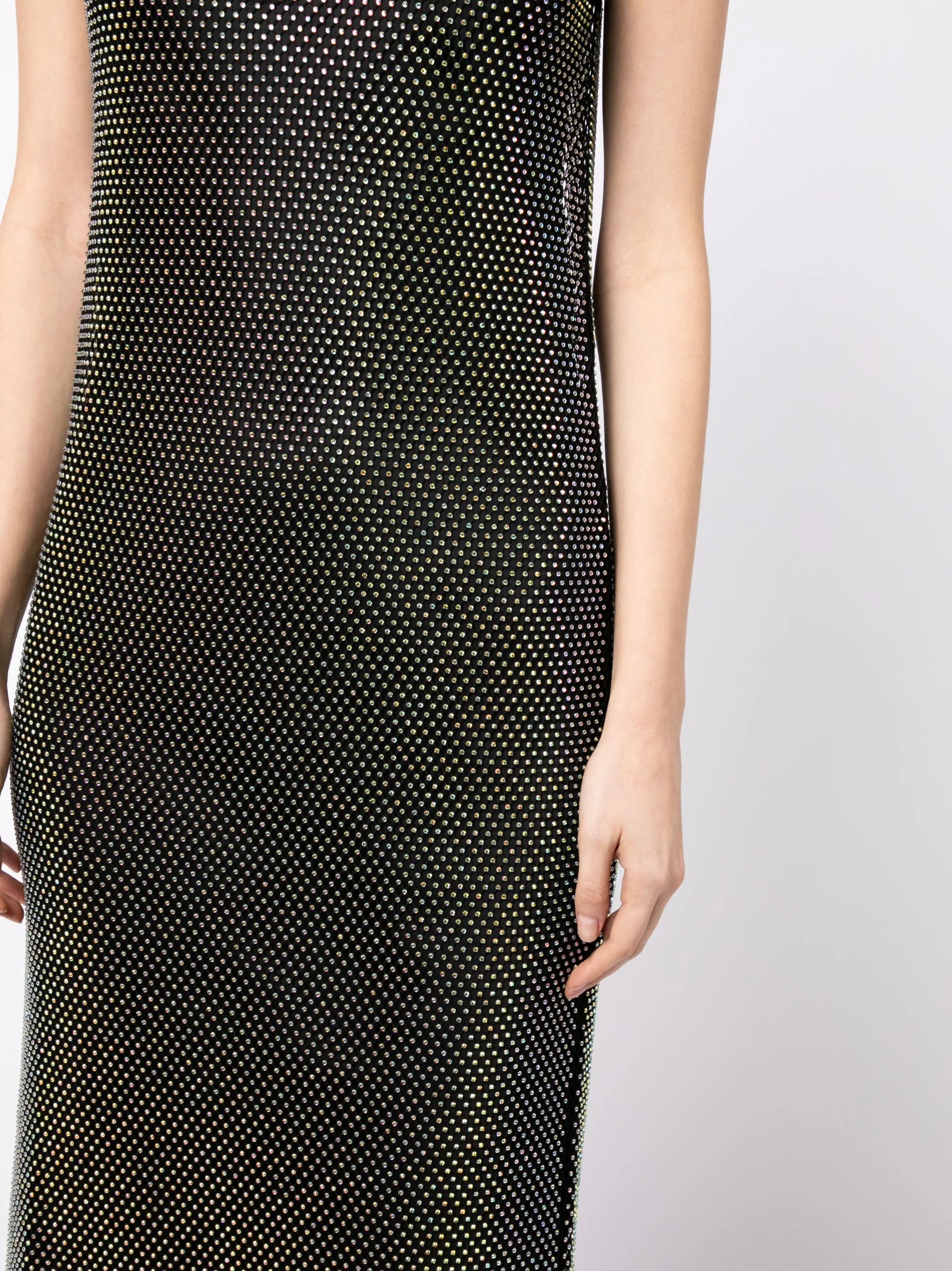Oakley crystal-embellished midi dress