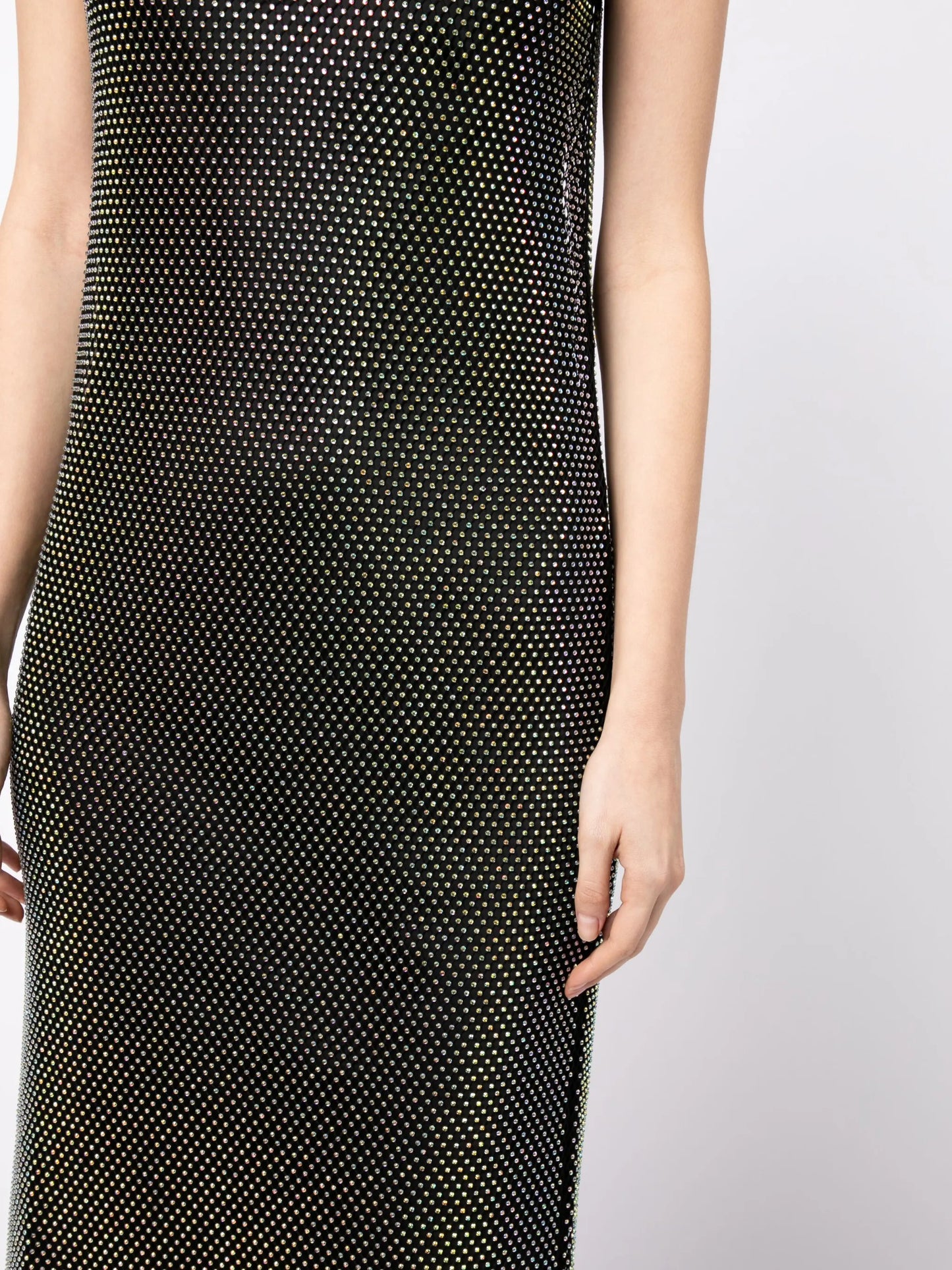 Oakley crystal-embellished midi dress
