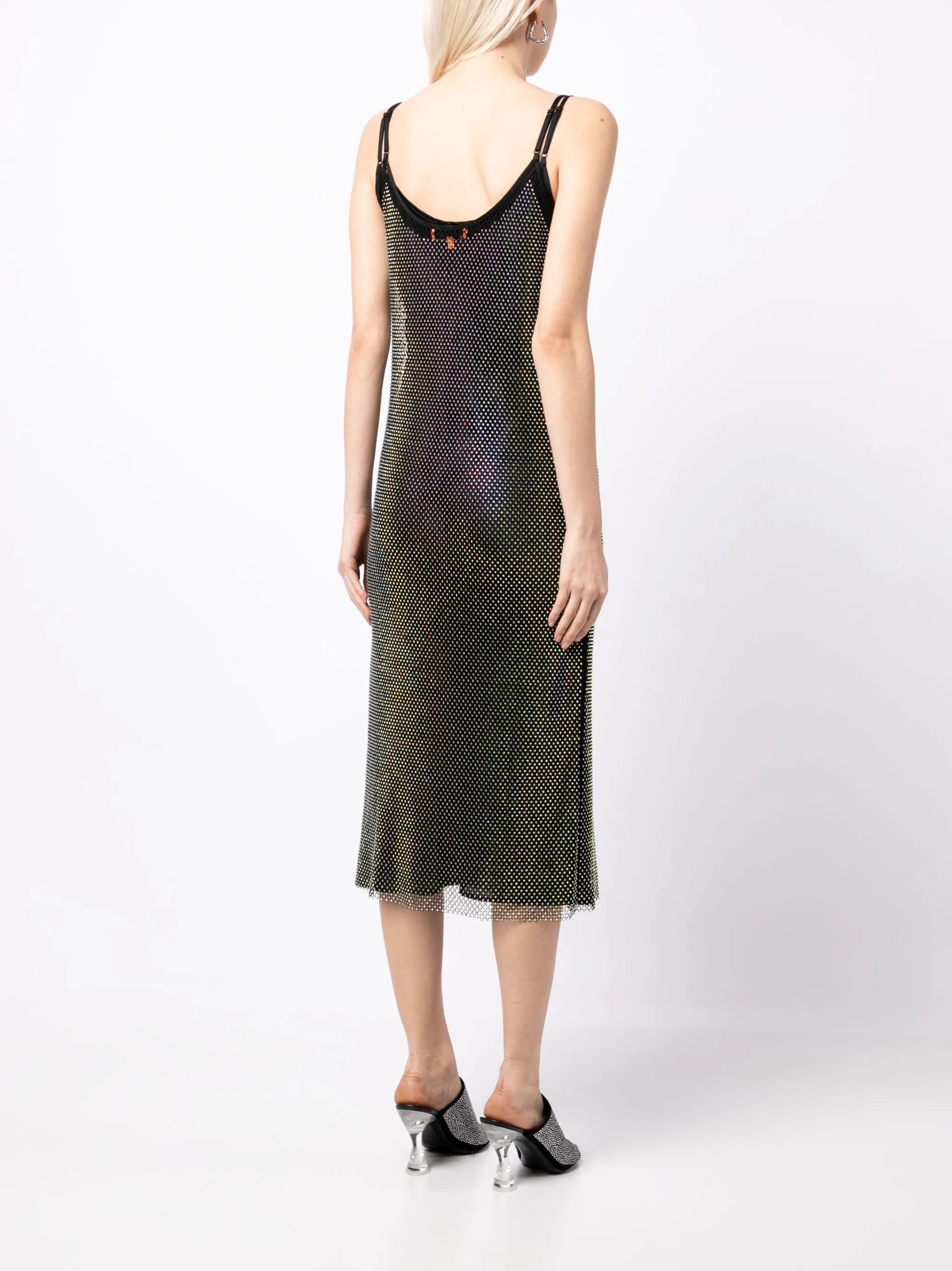 Oakley crystal-embellished midi dress