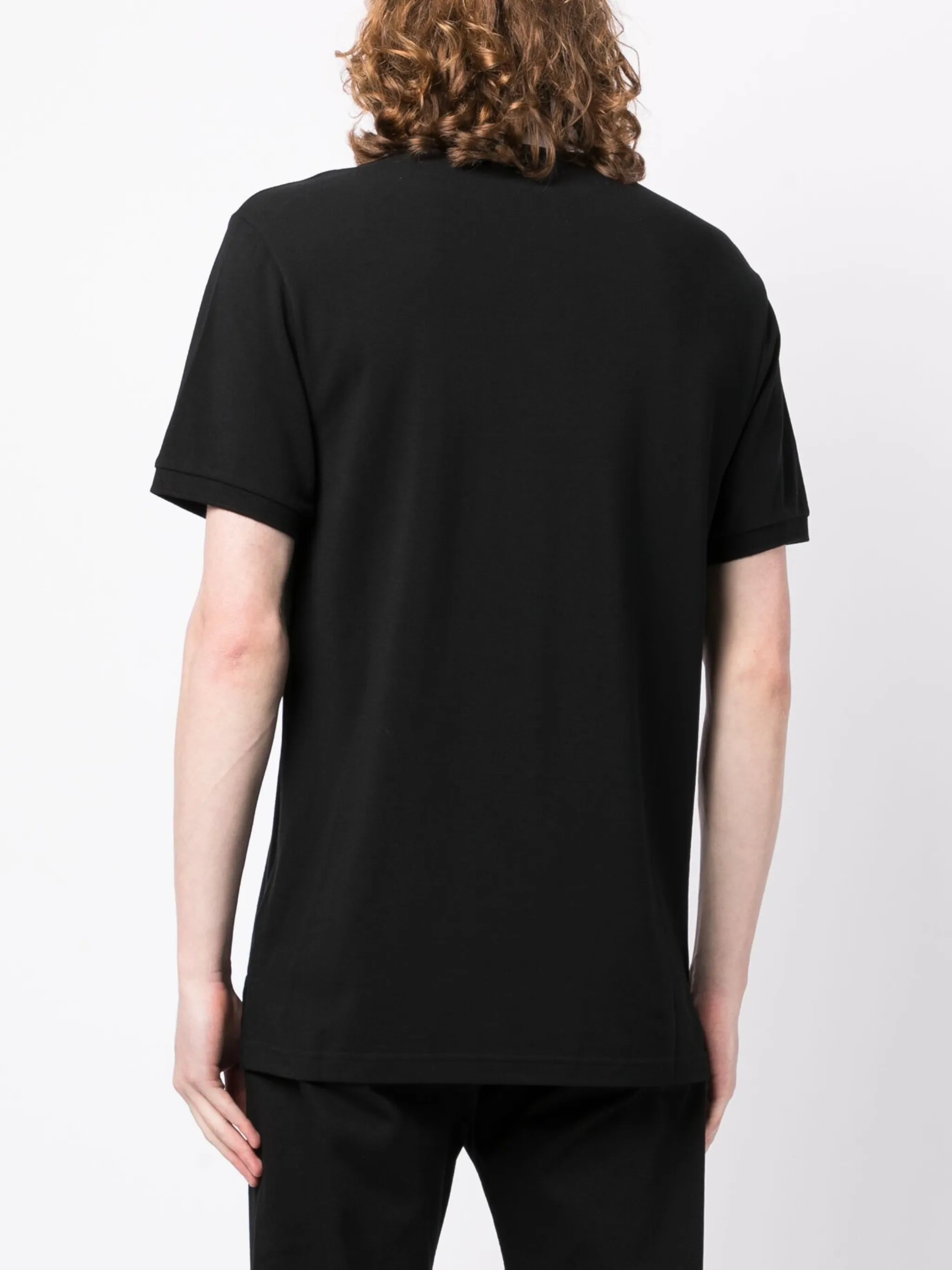 logo-embroidered cotton polo shirt