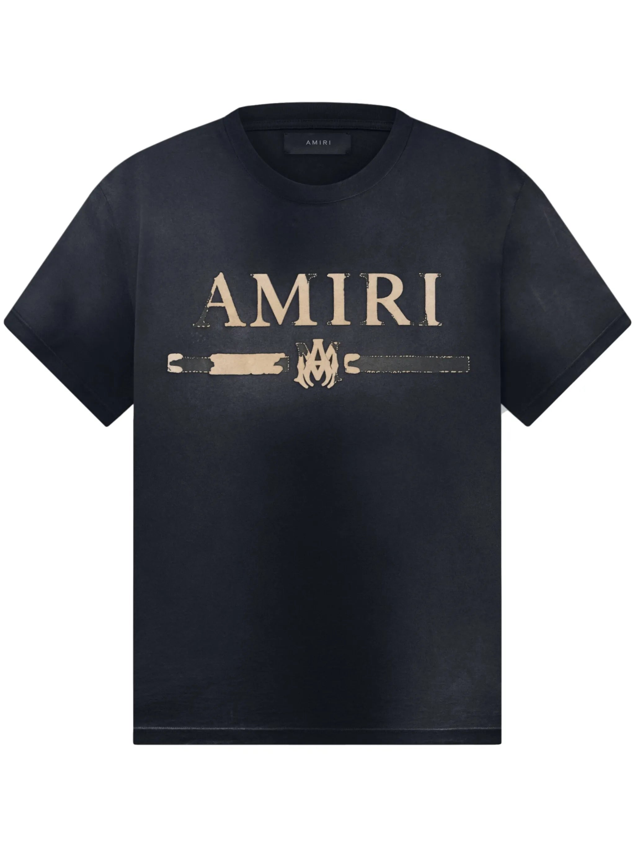 logo bar-print T-shirt