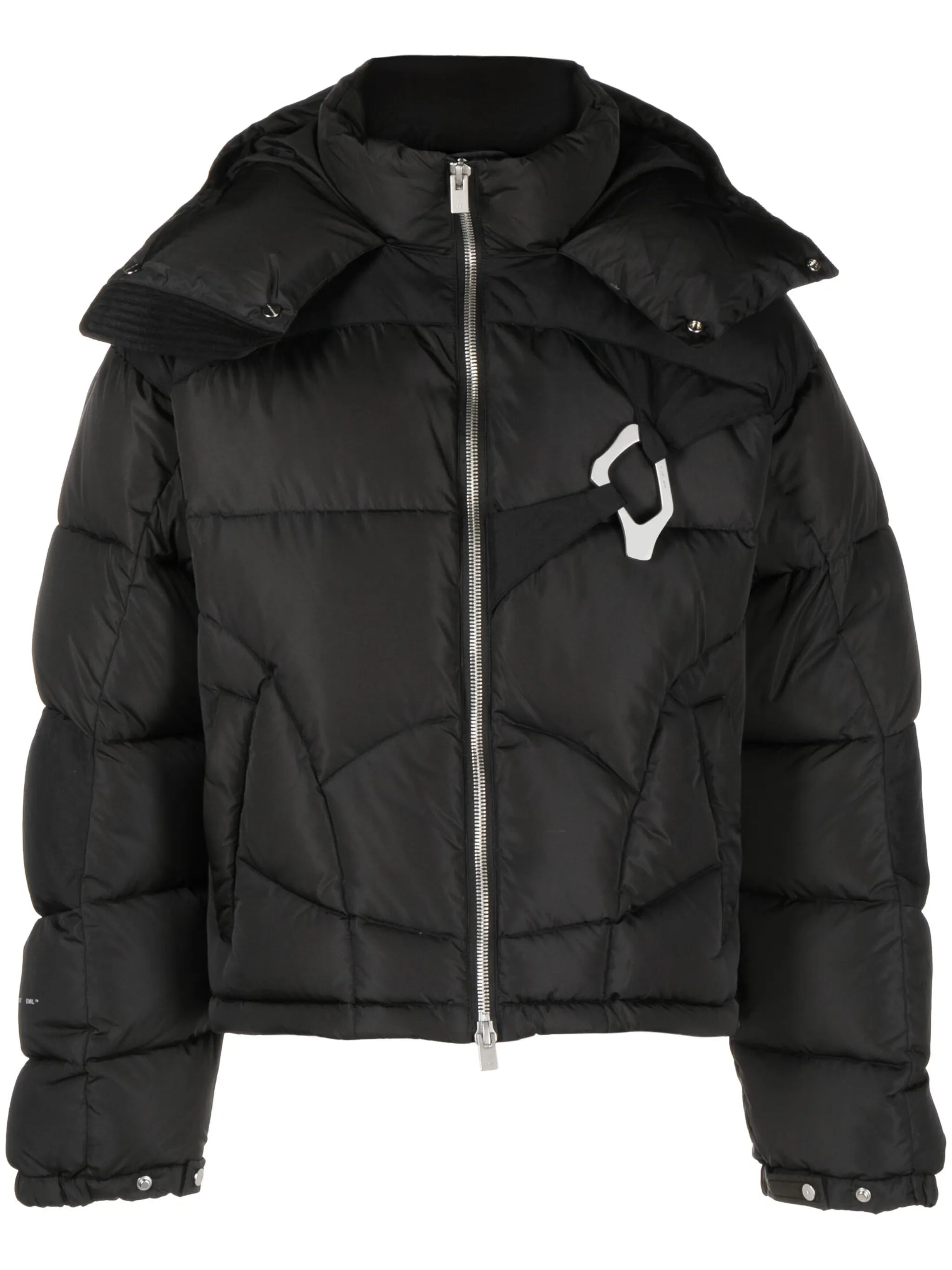HE Abstract zip-up down jacket