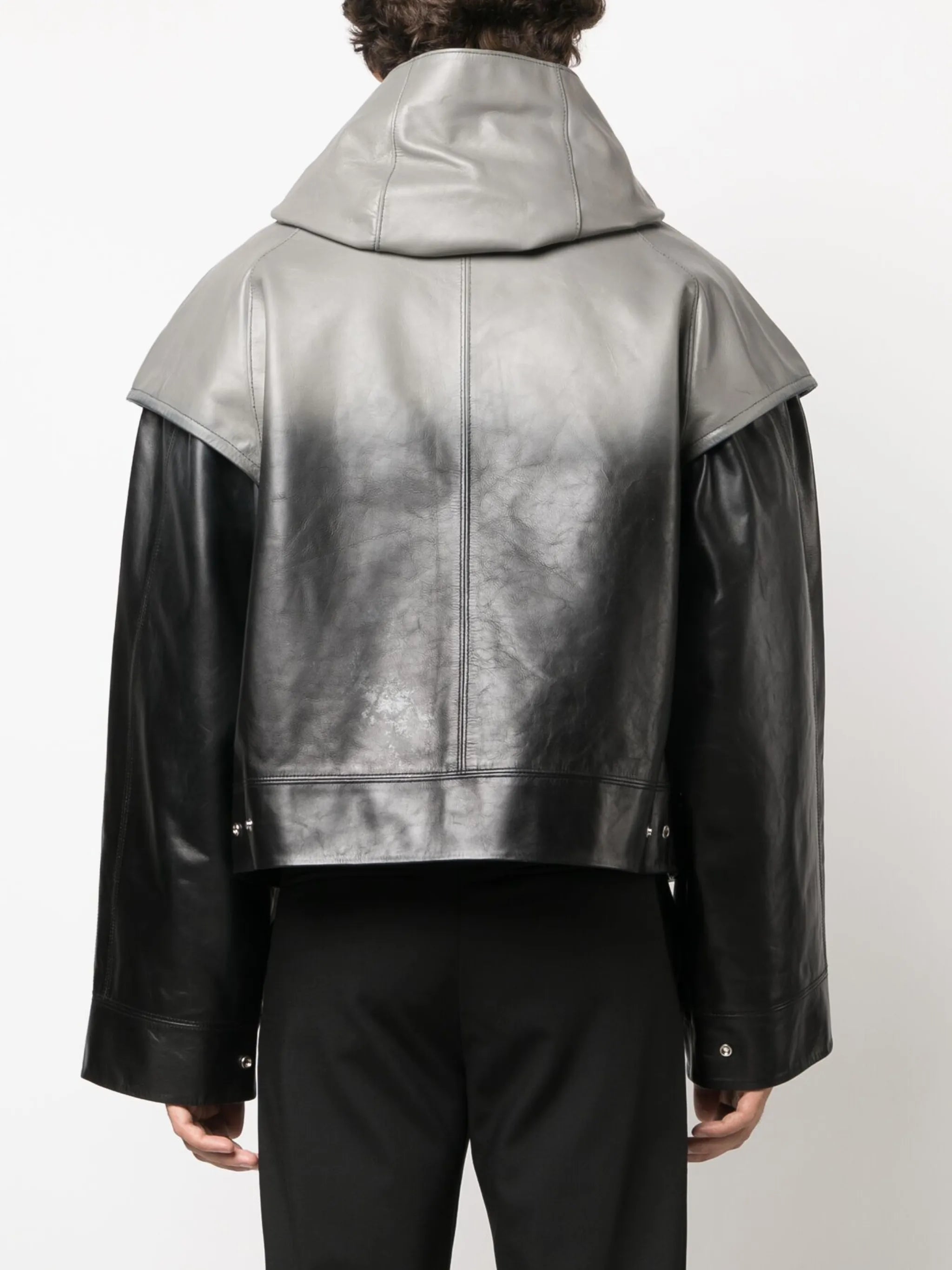 double-sleeve leather jacket