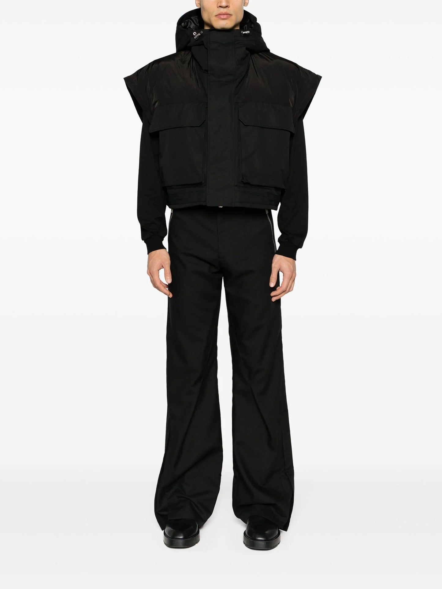 Elementary detachable-panels canvas jacket