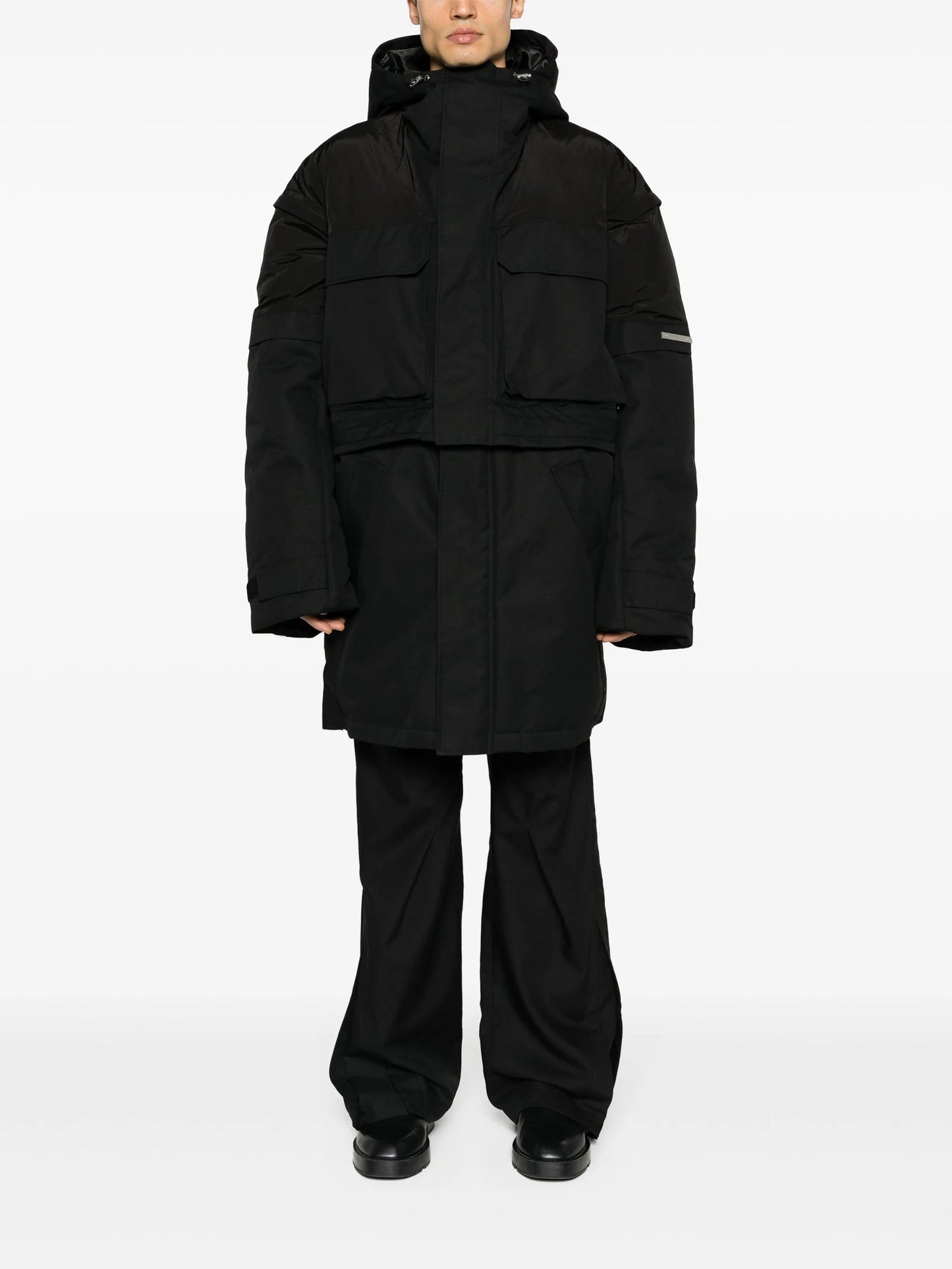 Elementary detachable-panels canvas jacket