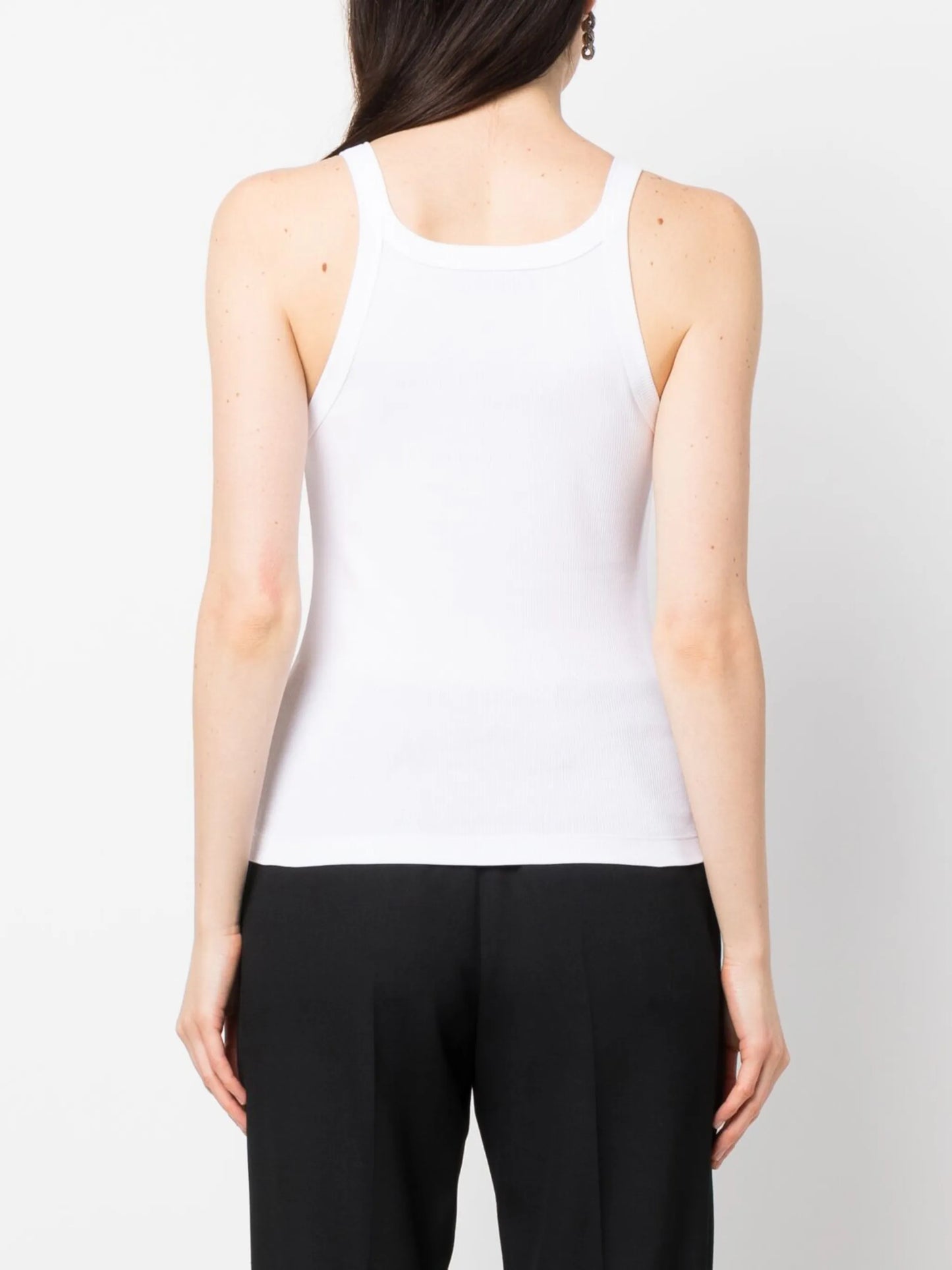 logo-embroidered vest top