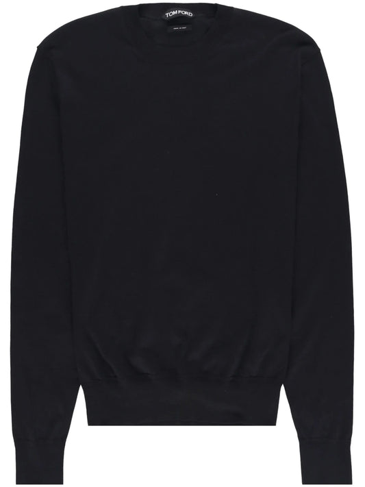crew-neck cotton jumper
