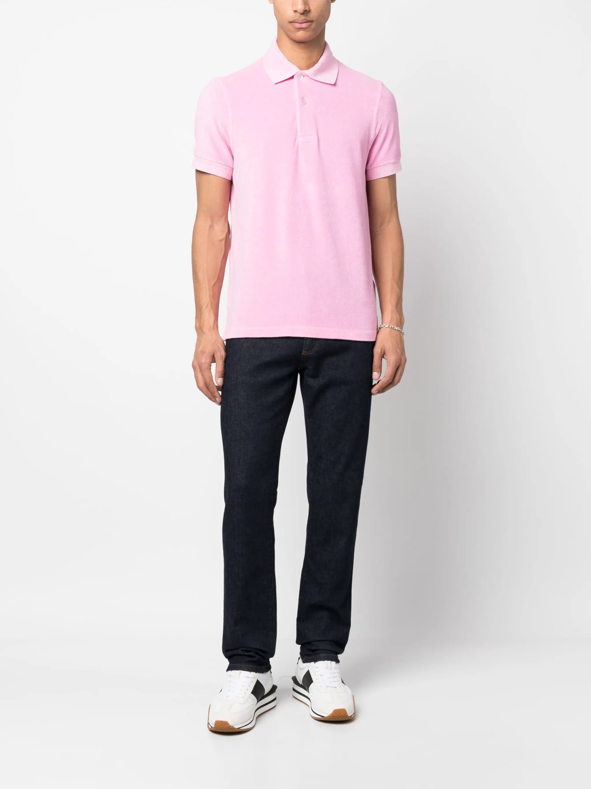 brushed cotton polo shirt