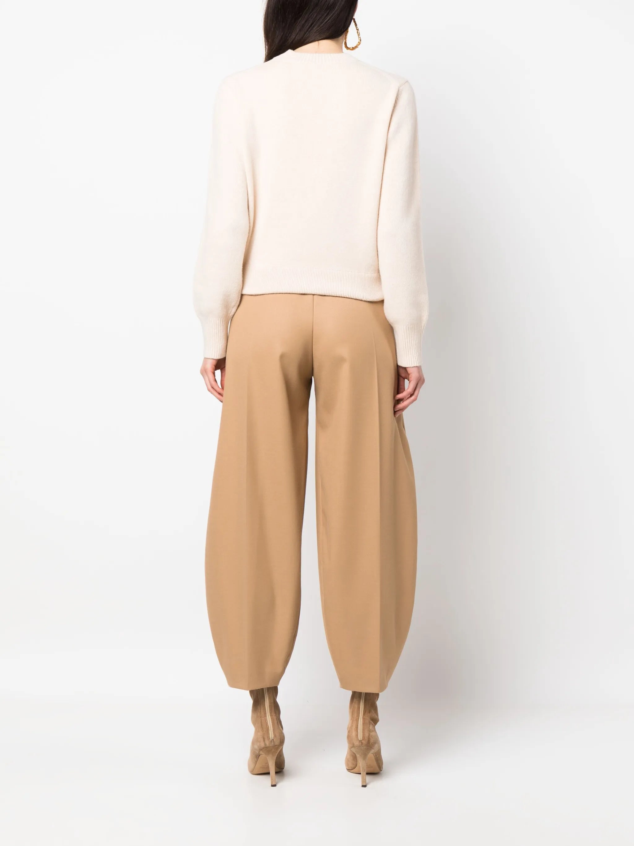 cut-out knitted jumper