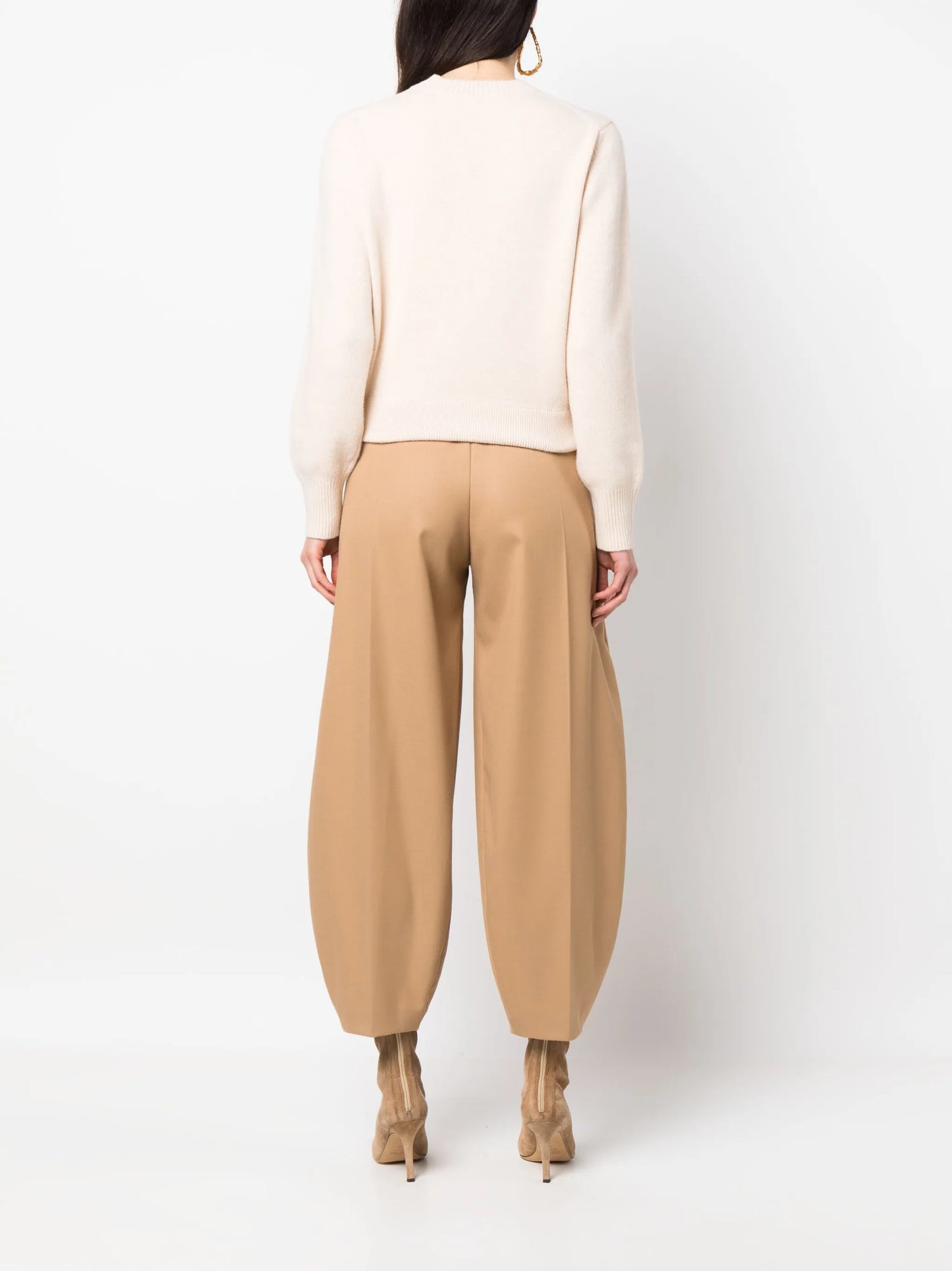 cut-out knitted jumper