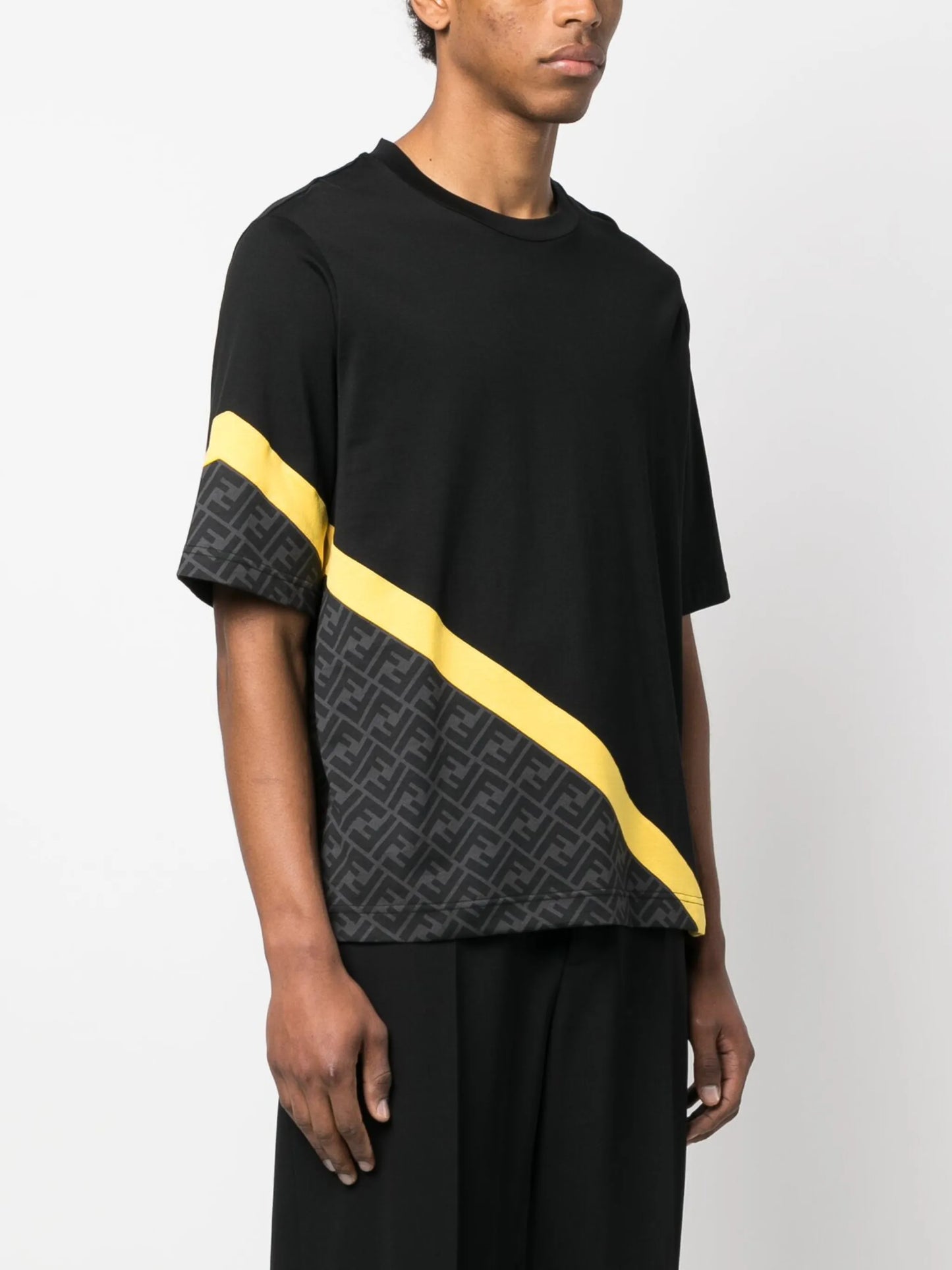 logo-pattern cotton T-shirt