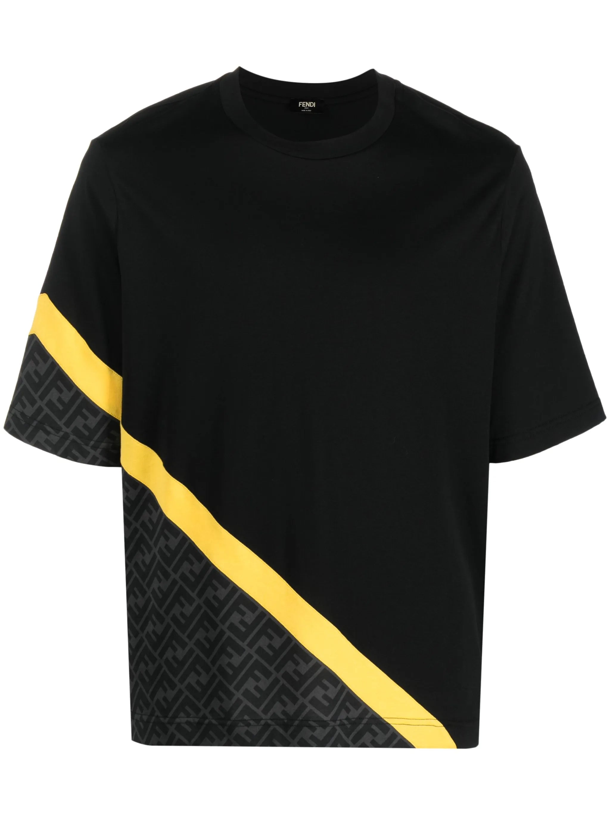 logo-pattern cotton T-shirt