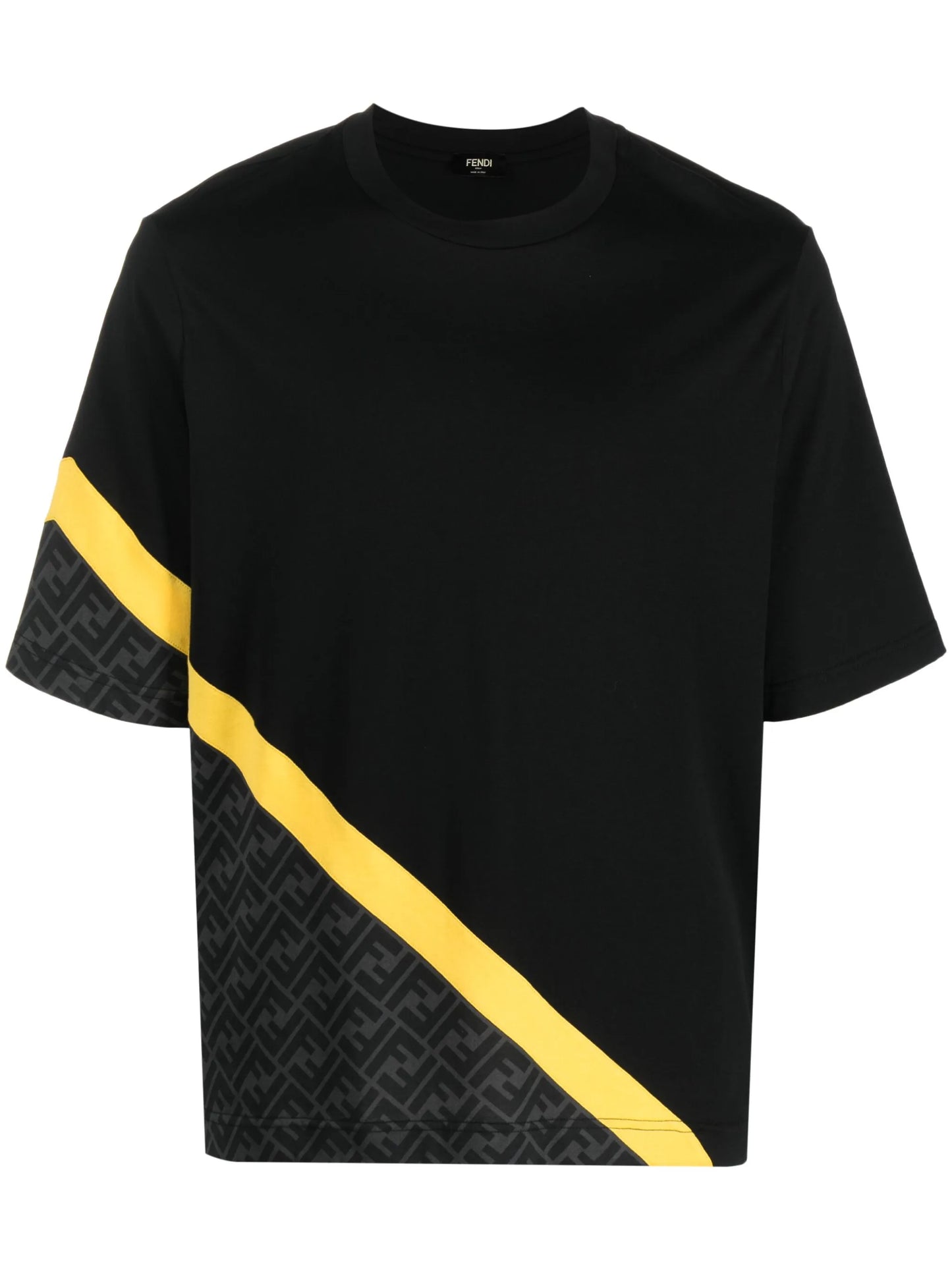 logo-pattern cotton T-shirt