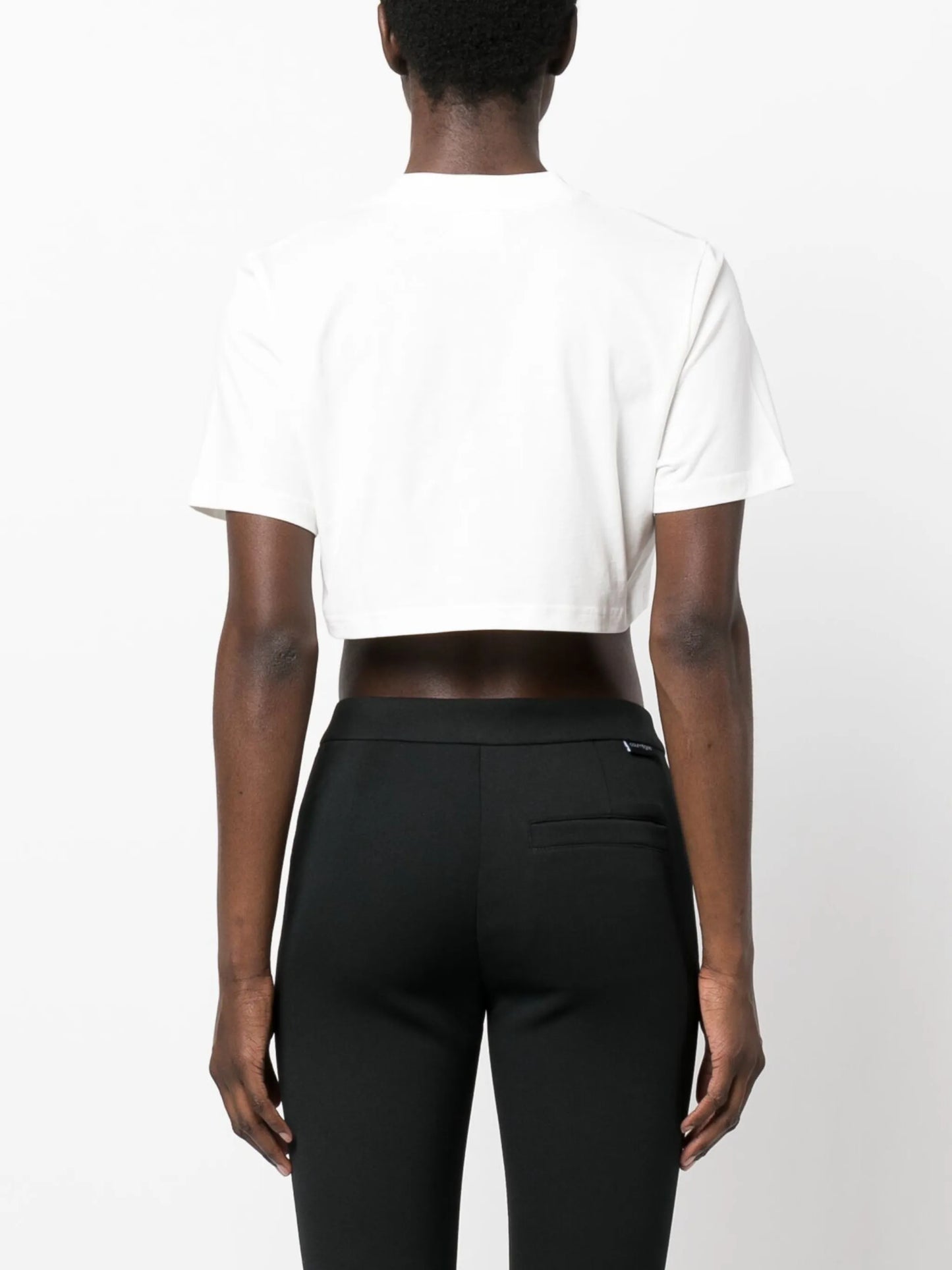 cropped short-sleeved T-shirt