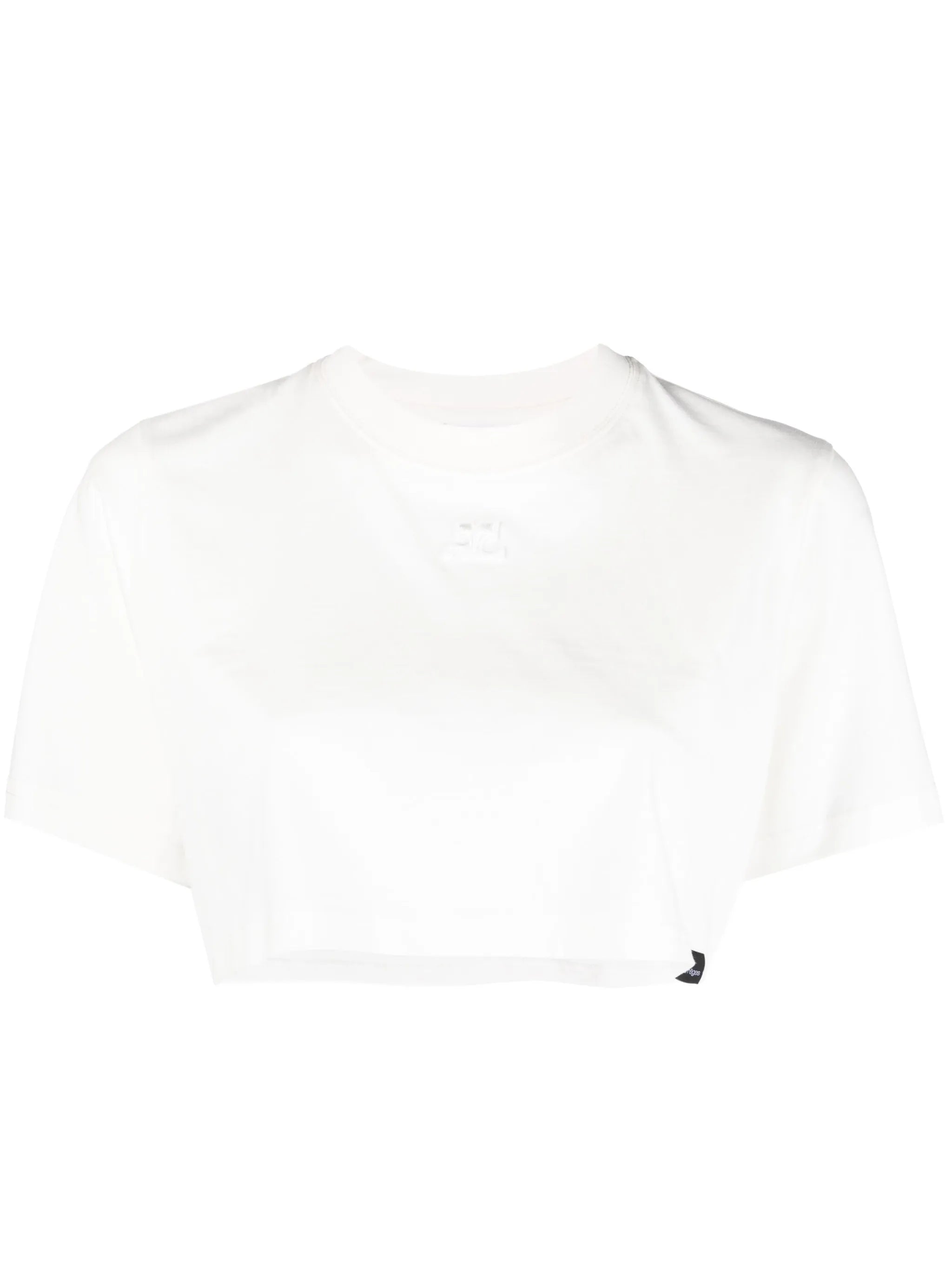 cropped short-sleeved T-shirt