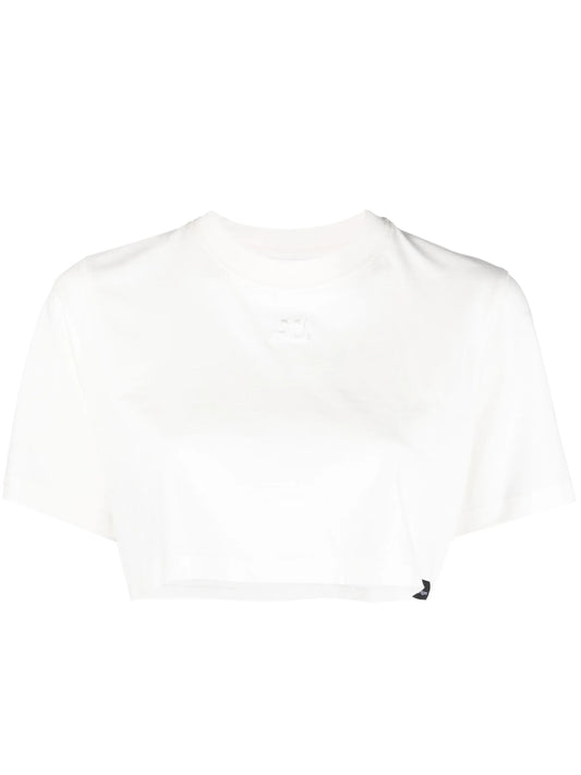 cropped short-sleeved T-shirt