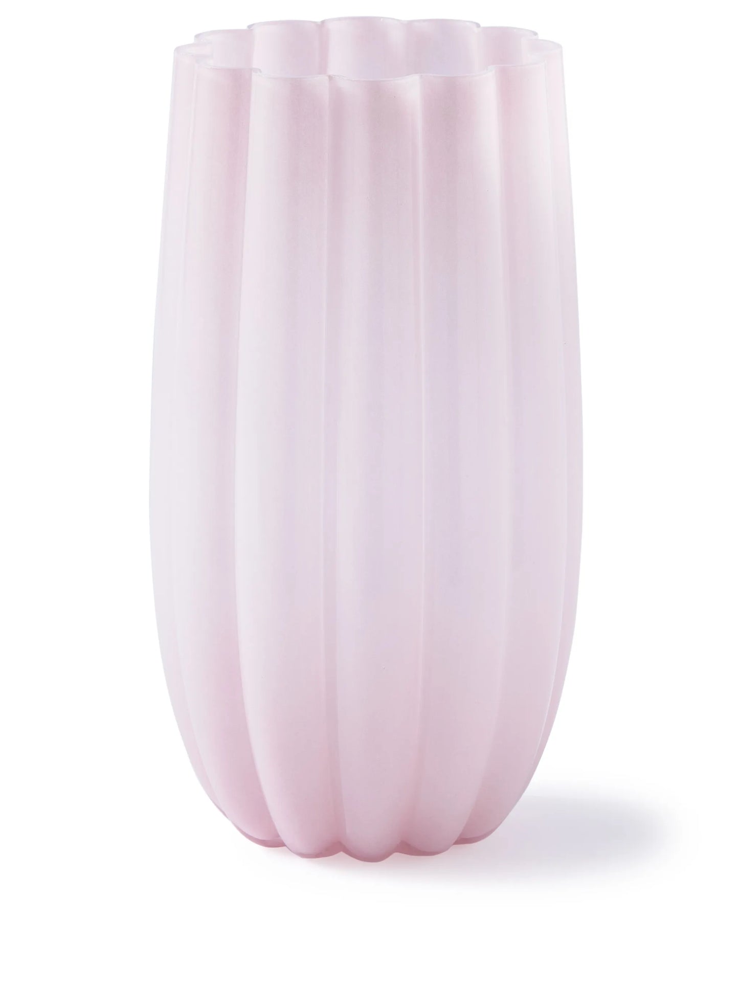 Melon glass vase