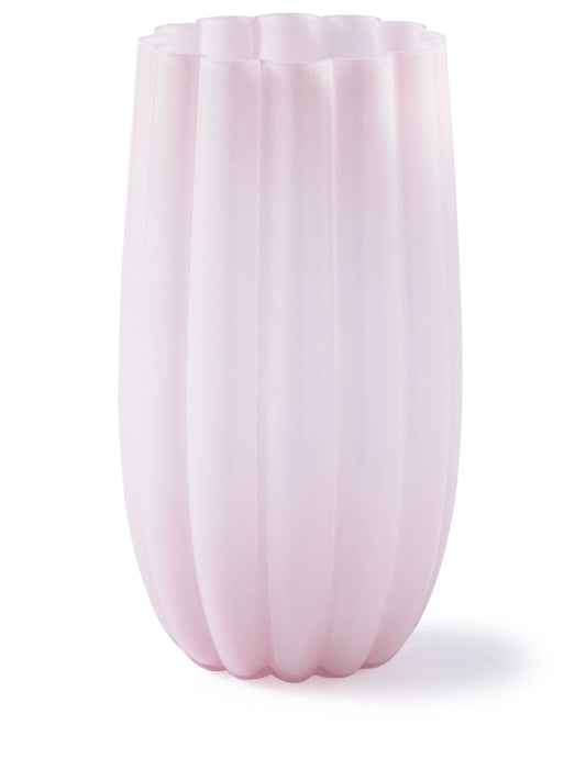 Melon glass vase