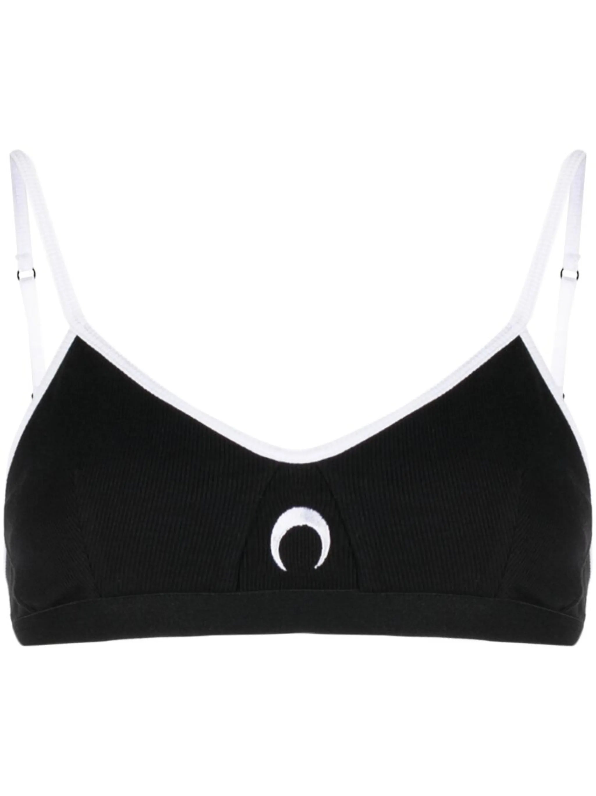 embroidered-logo sports bra