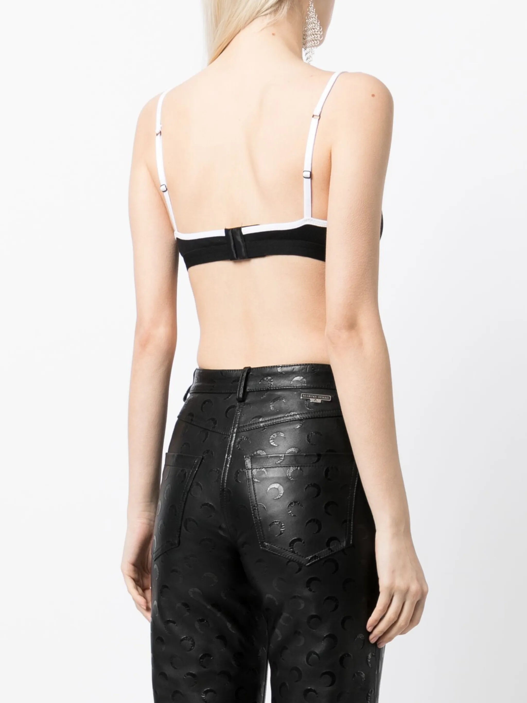 embroidered-logo sports bra