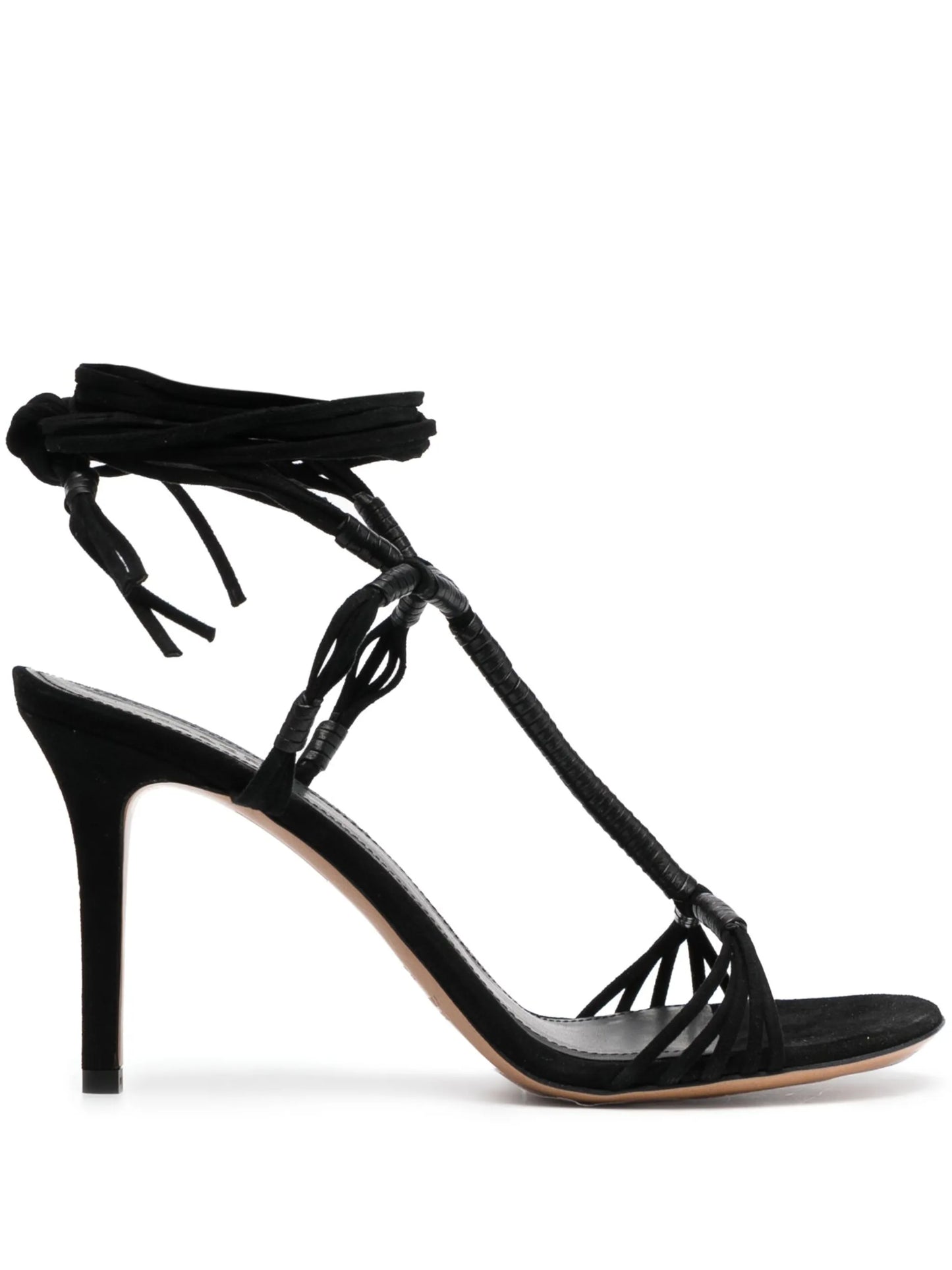 Arja 95mm suede wrap sandals