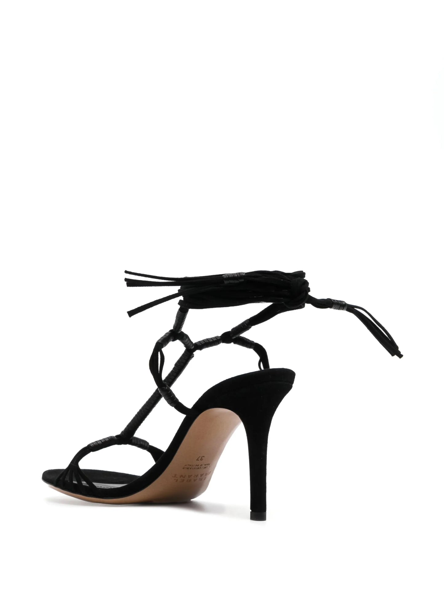 Arja 95mm suede wrap sandals