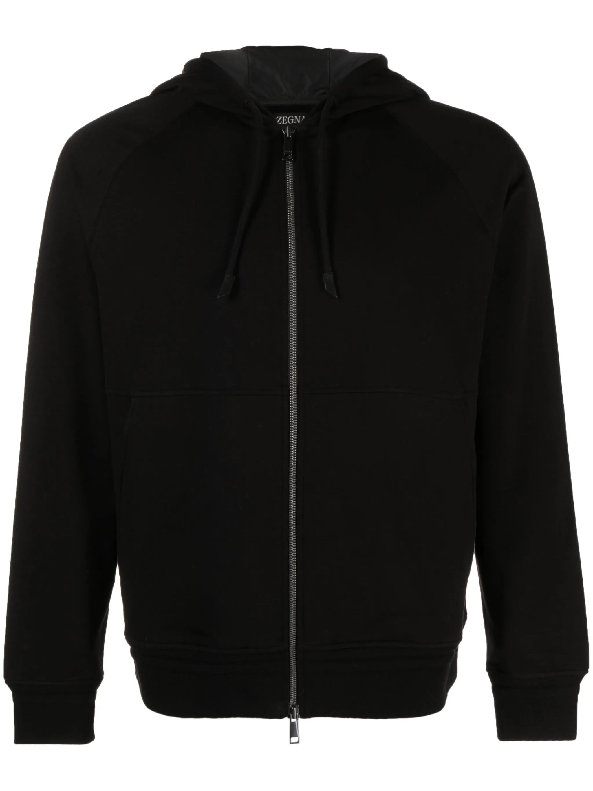 zip-up cotton hoodie
