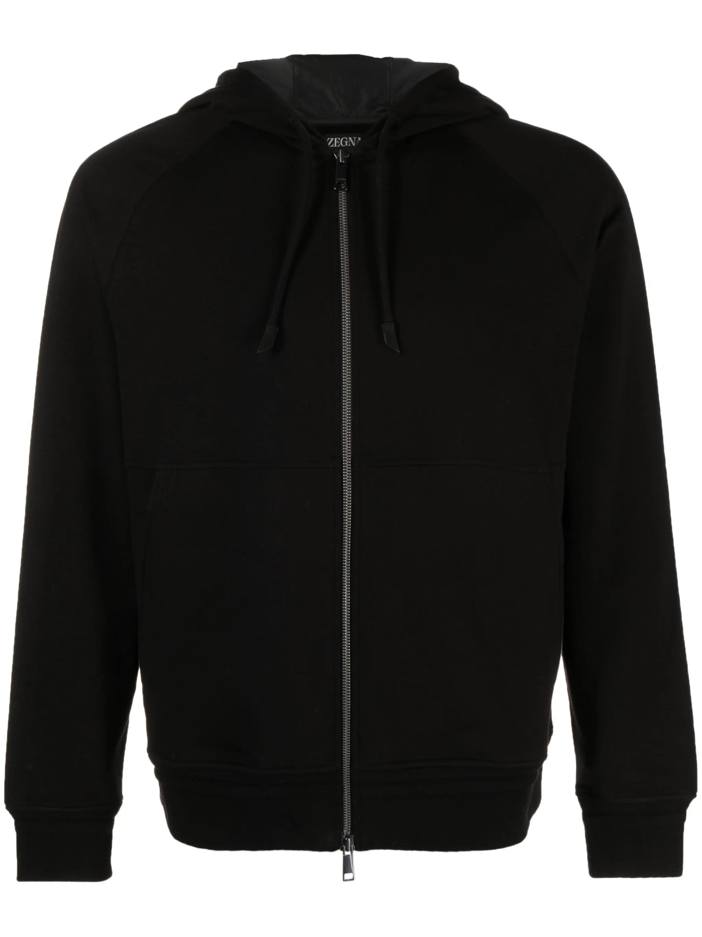 zip-up cotton hoodie