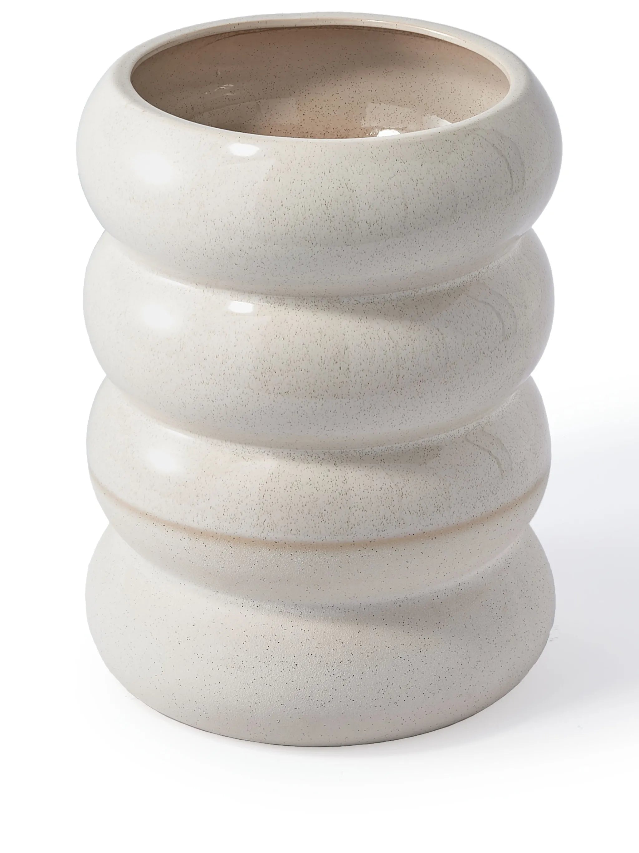 Chubby ceramic plant pot
