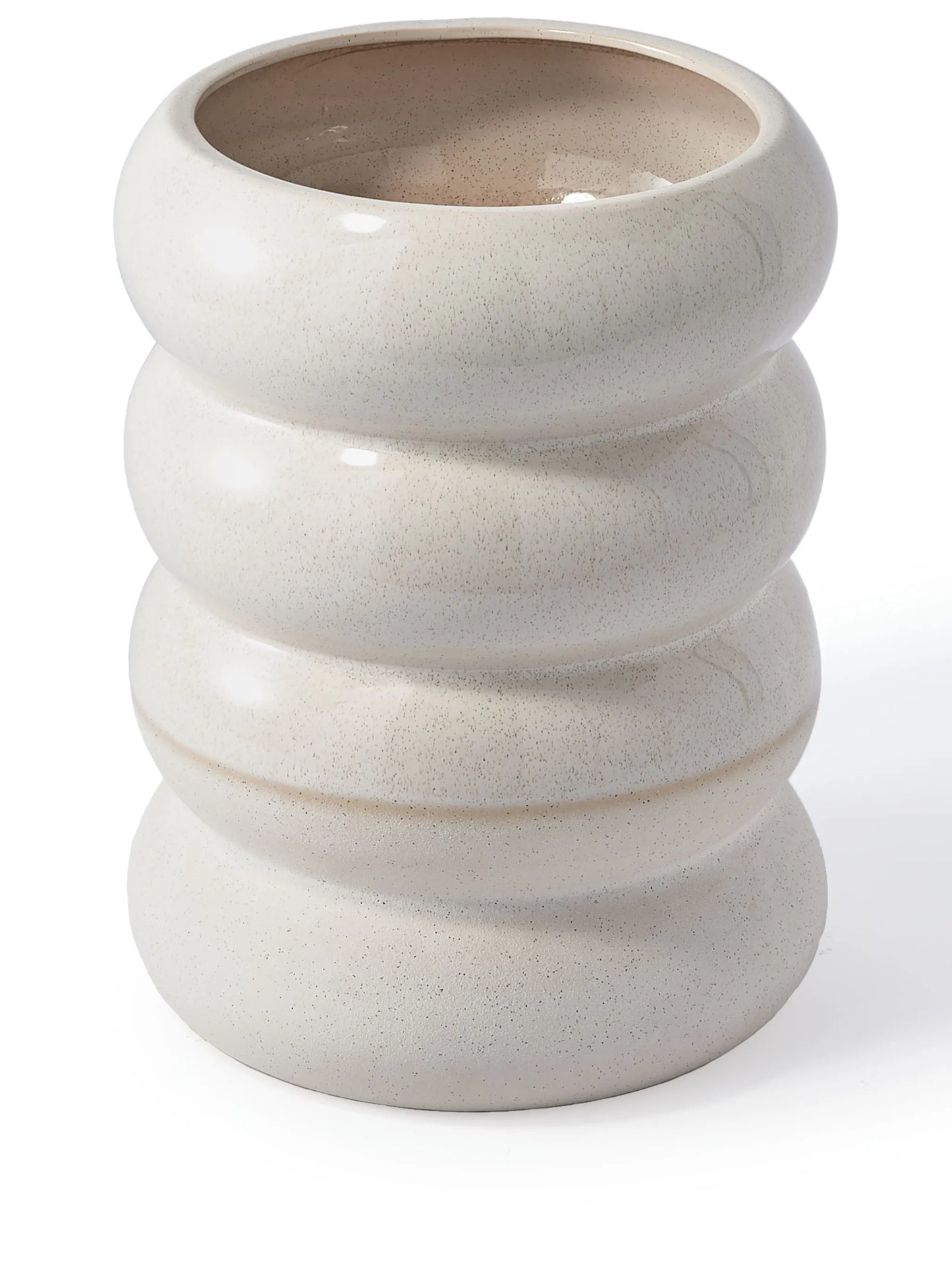 Chubby ceramic plant pot