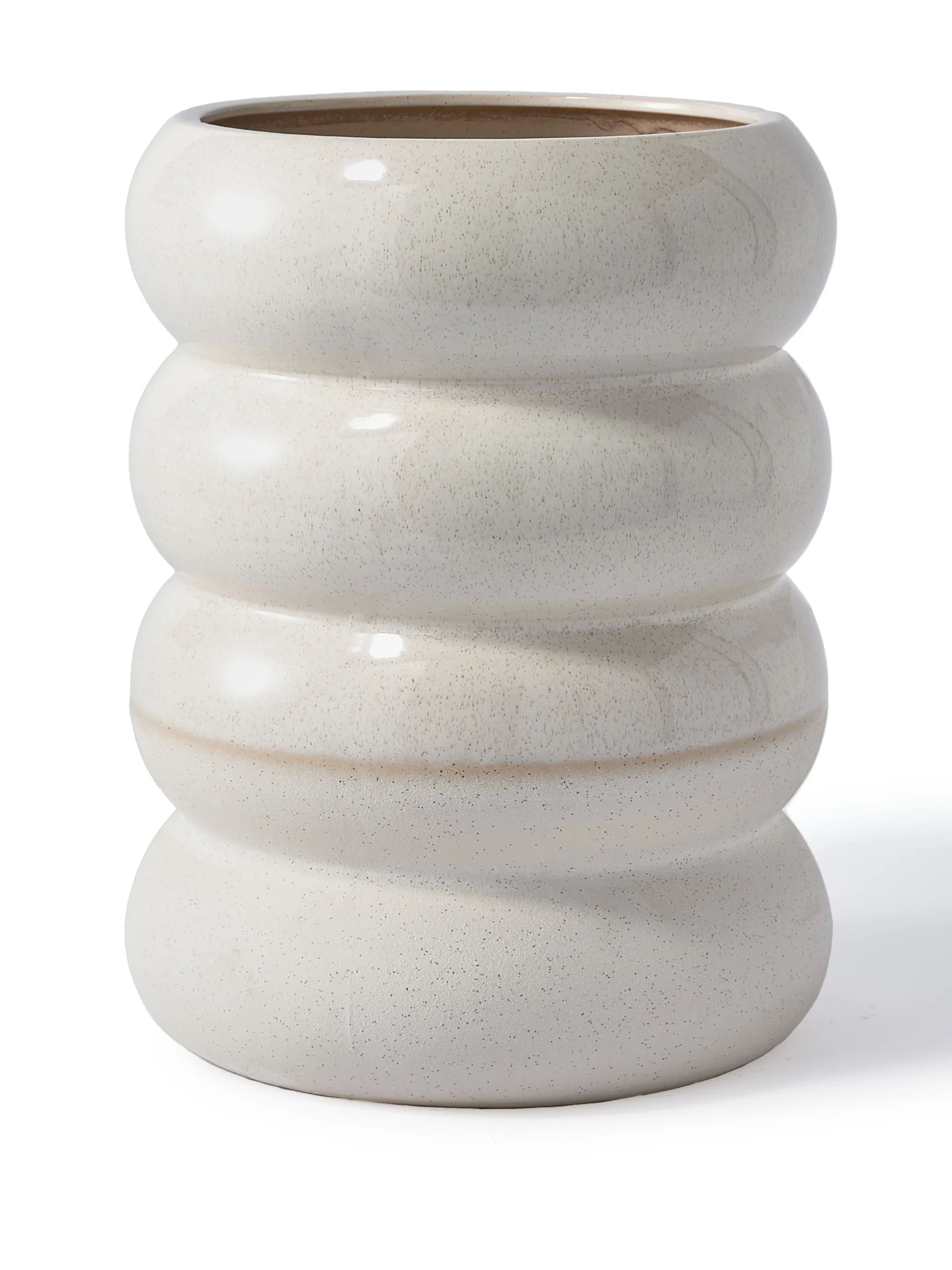 Chubby ceramic plant pot