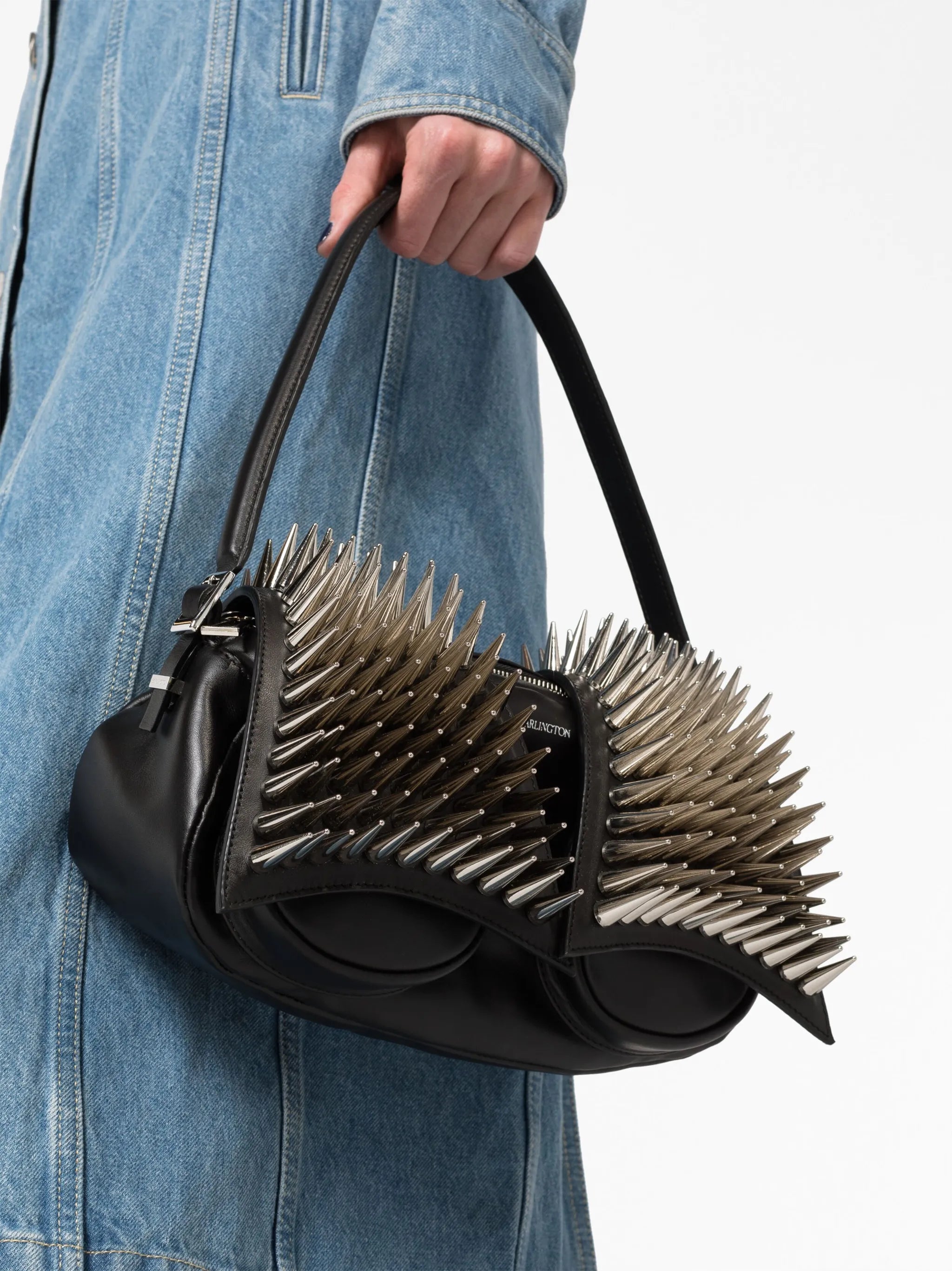 Kikka studded leather tote bag