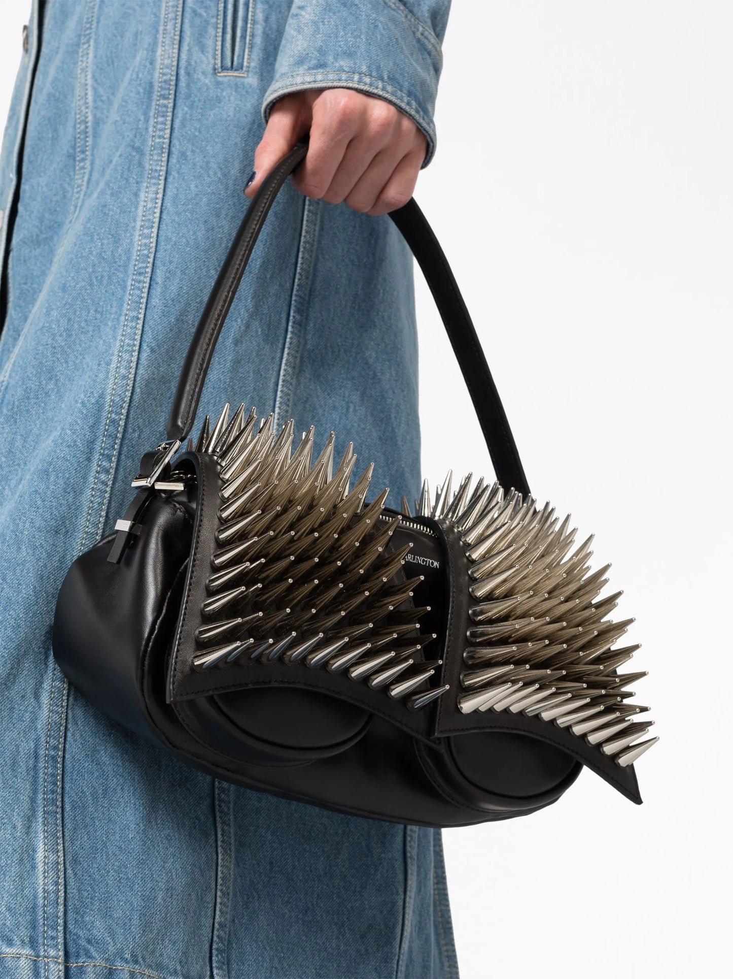 Kikka studded leather tote bag