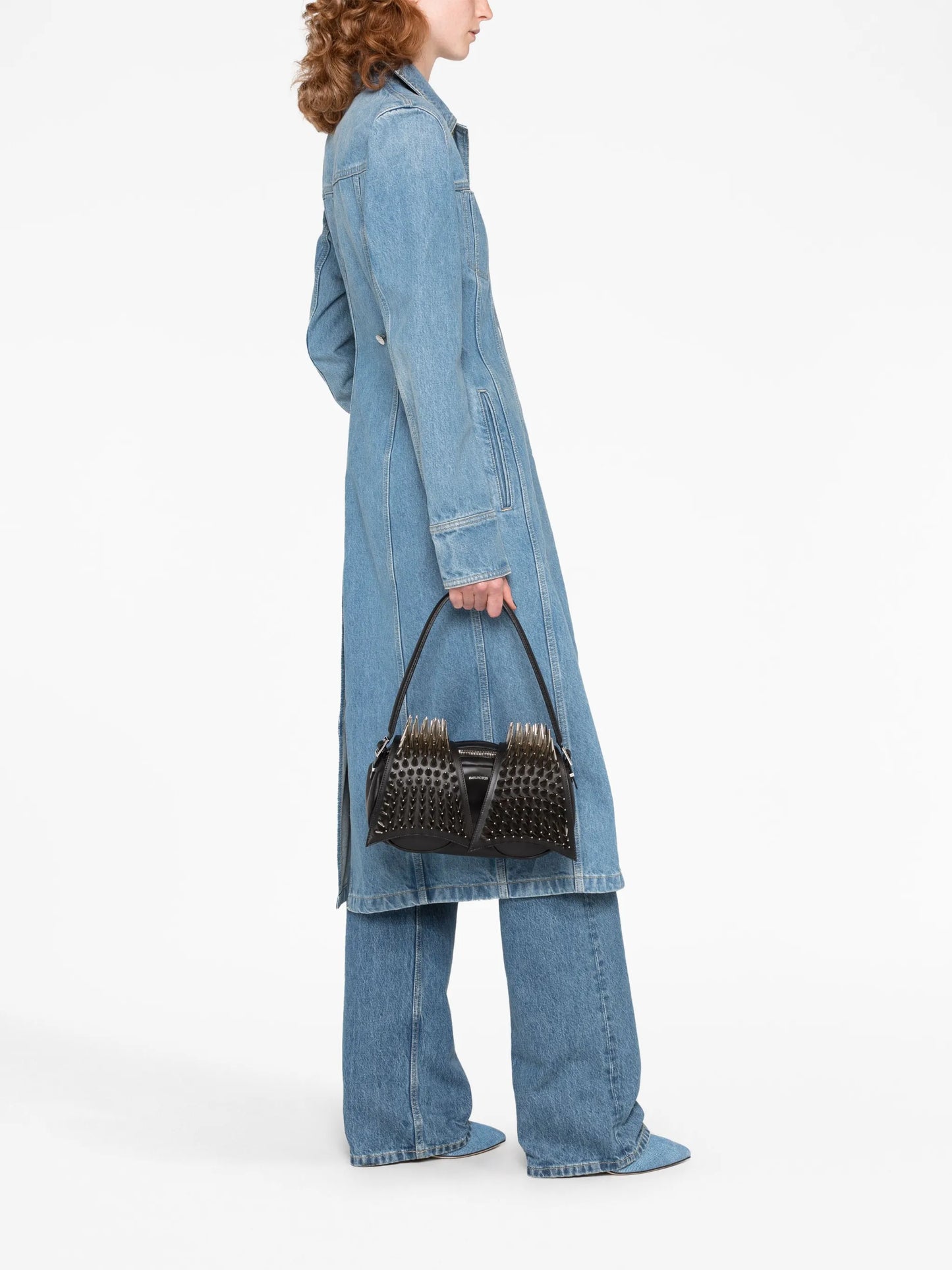 Kikka studded leather tote bag