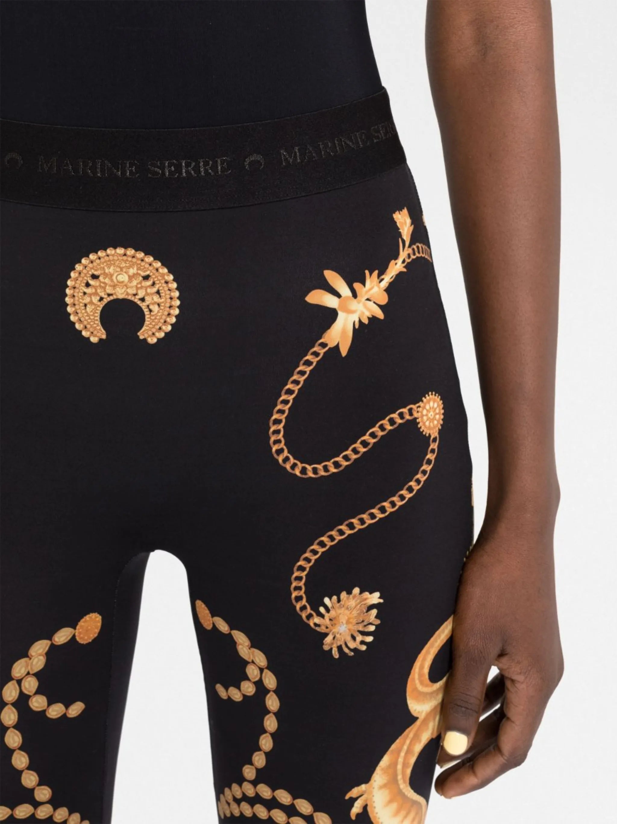 Ornament jewellery-print leggings